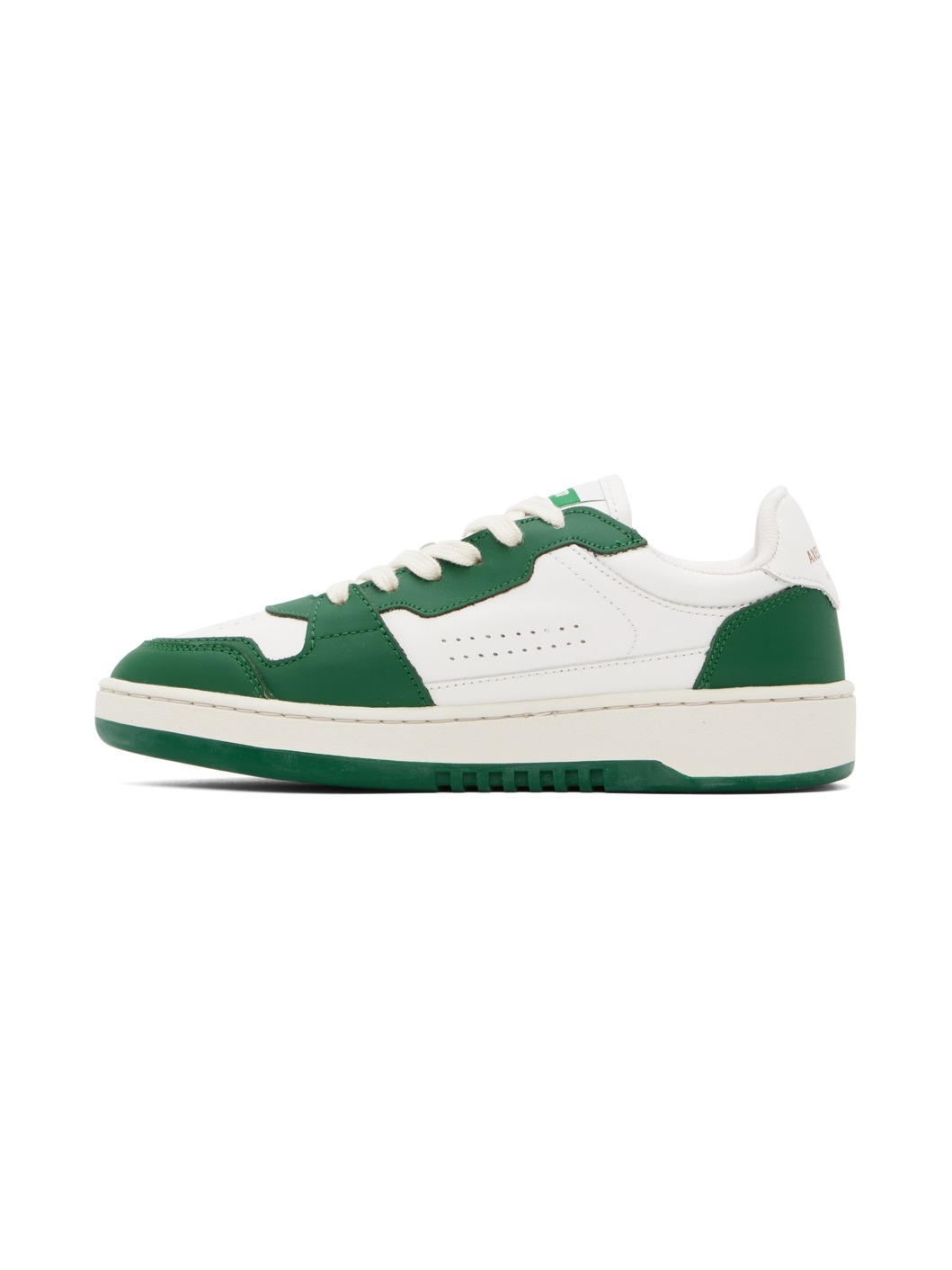White & Green Dice Lo Sneakers - 3