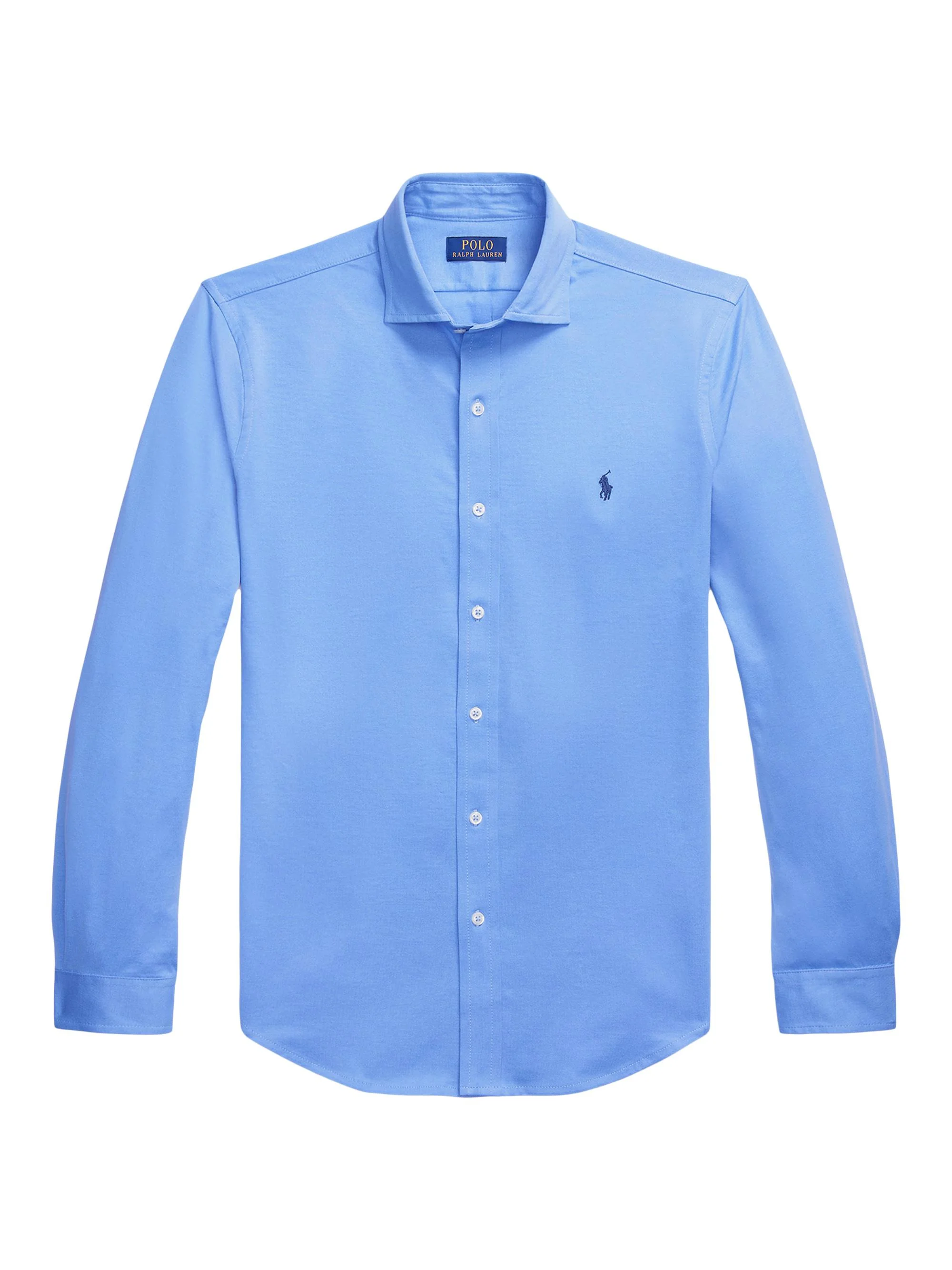 Men's Jersey Spread-Collar Shirt - Harbor Island Blue - 1