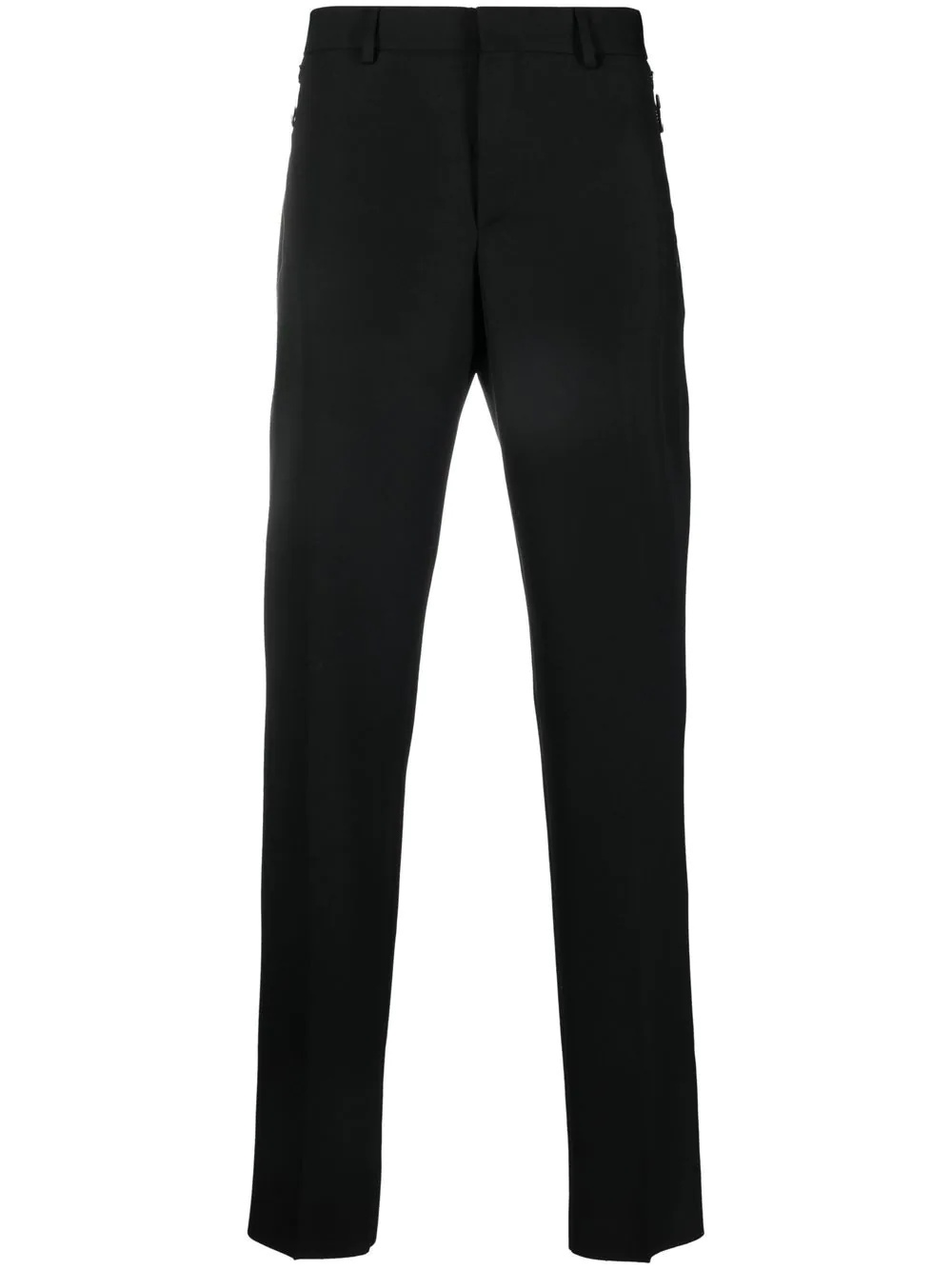 mid-rise slim-cut trousers - 1