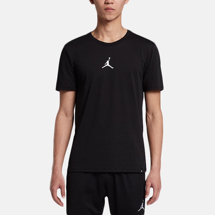 Air Jordan Iconic Quick Dry Training Sports Short Sleeve Black AR7416-013 - 3
