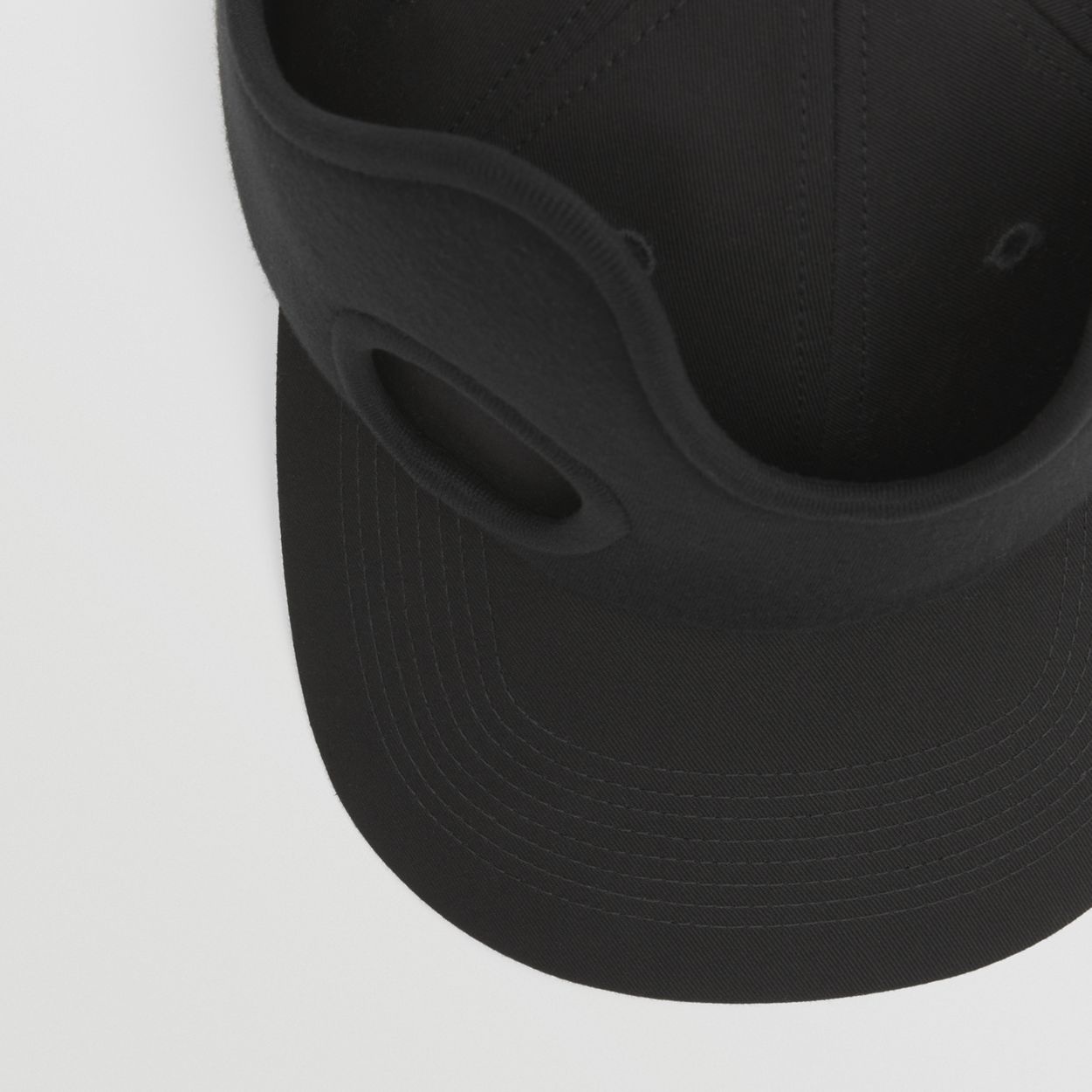 Cut-out Detail Cotton Gabardine Baseball Cap - 8