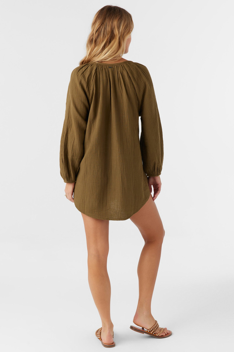 Krysten Crinkle Double Gauze Tunic Swim Cover-Up 8