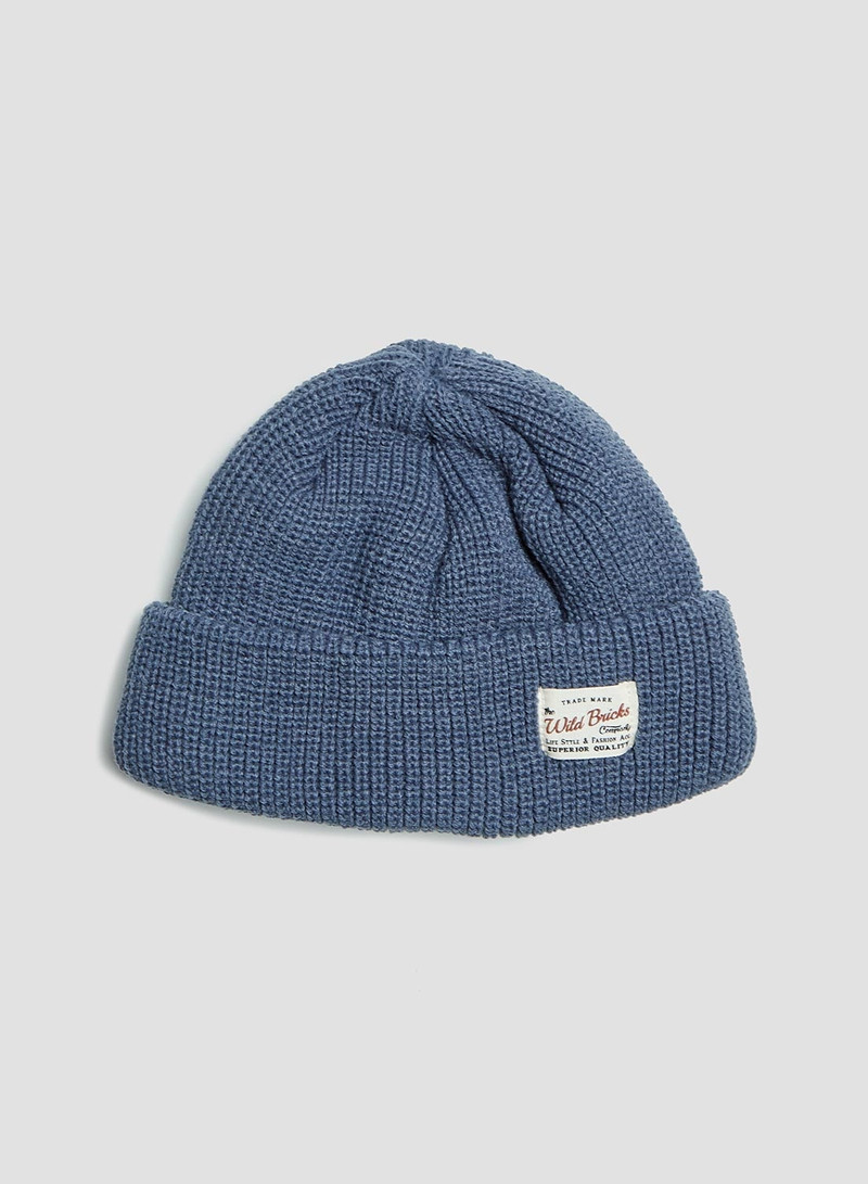 Wild Bricks Heavyweight Marine Watch Cap in Blue 1