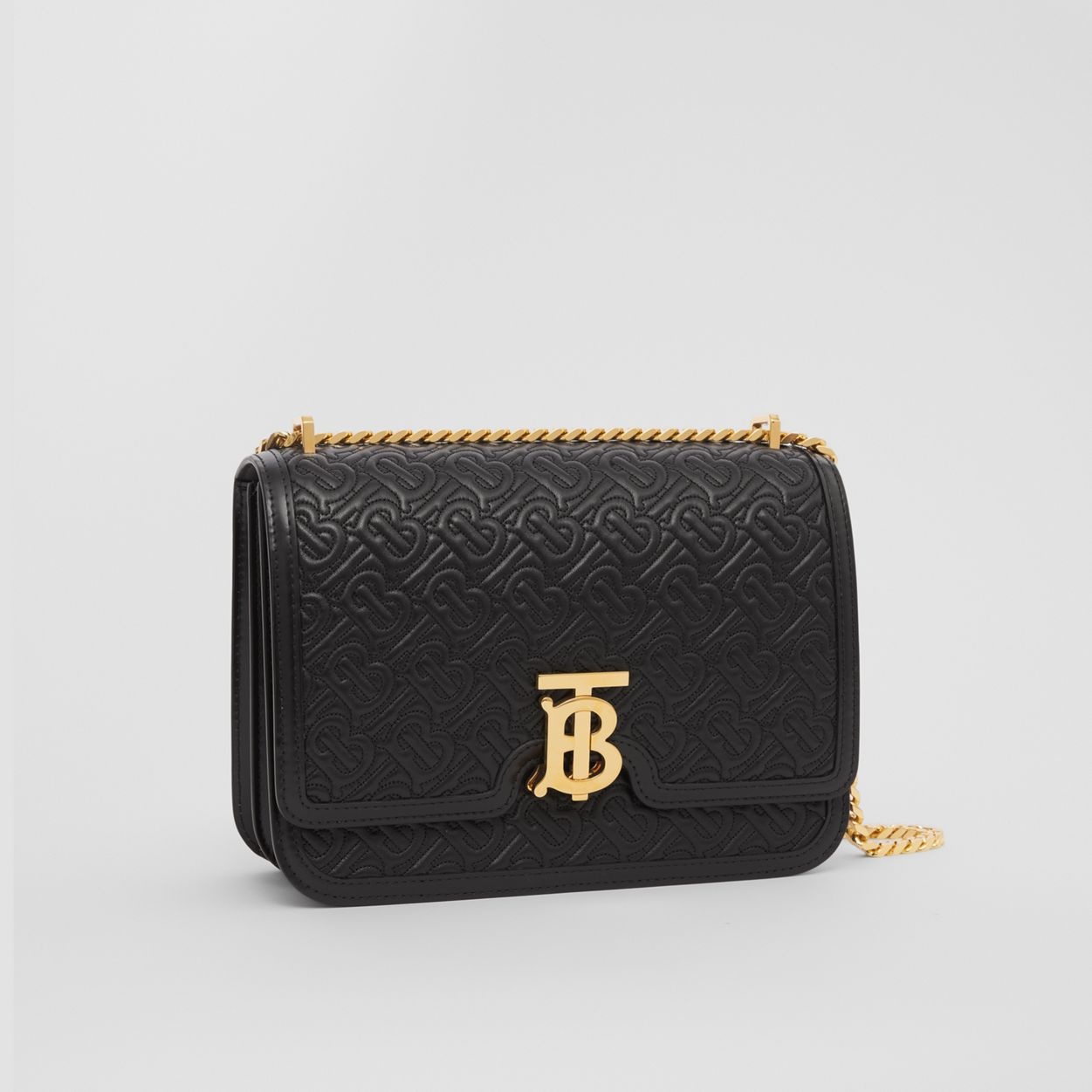 Medium Quilted Monogram Lambskin TB Bag - 7