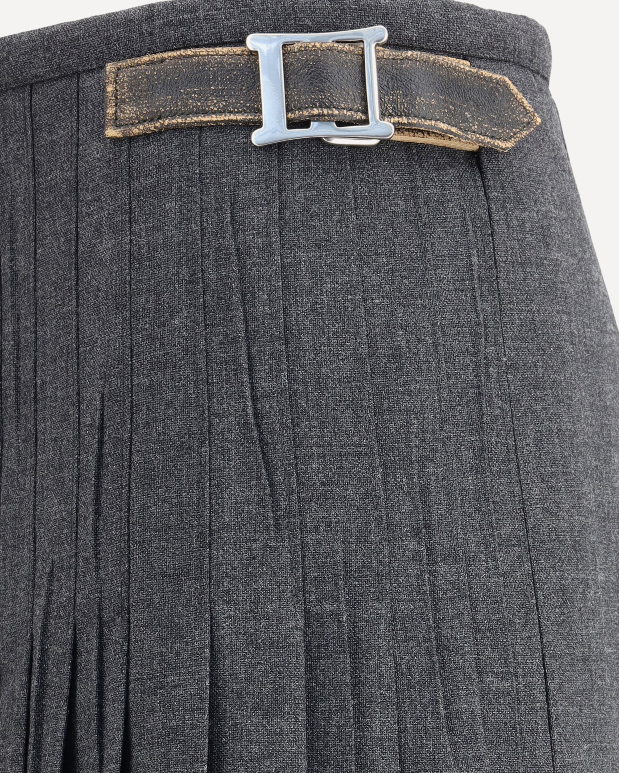 Pleated Skirt in kid mohair - 4