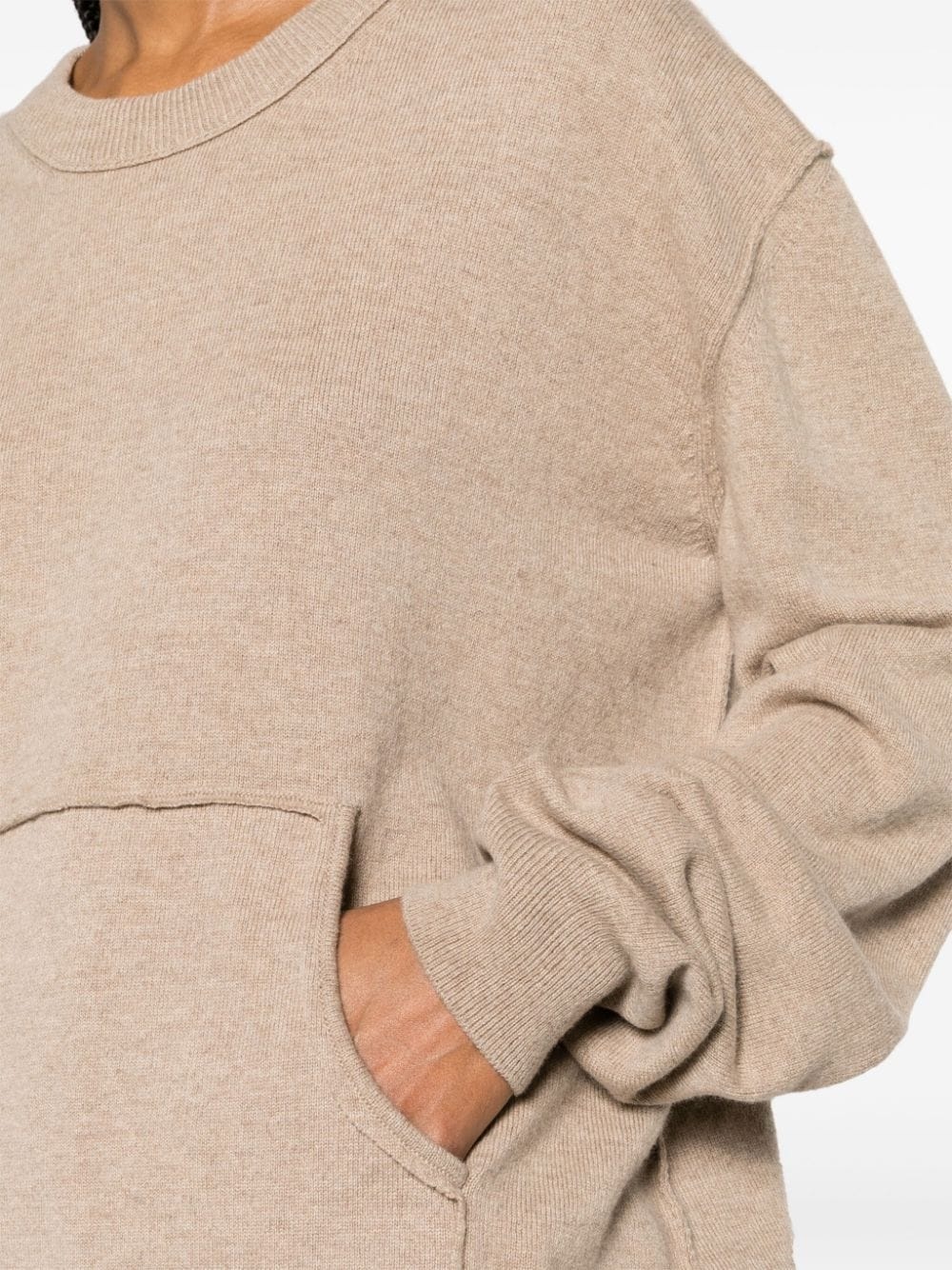crew-neck wool-blend jumper - 5