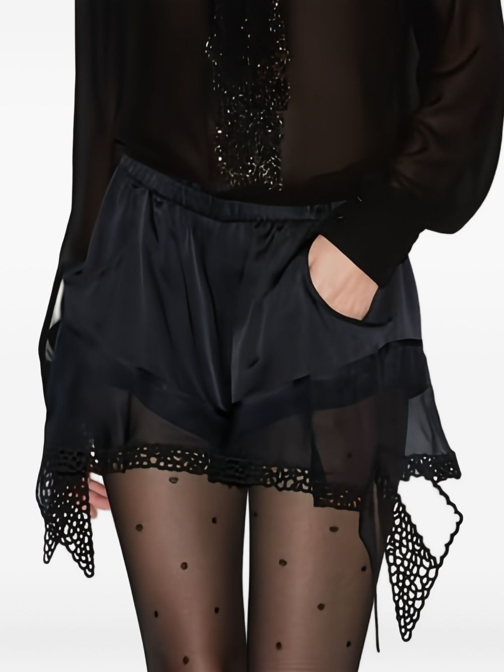 Ildana lace-trimmed shorts - 3