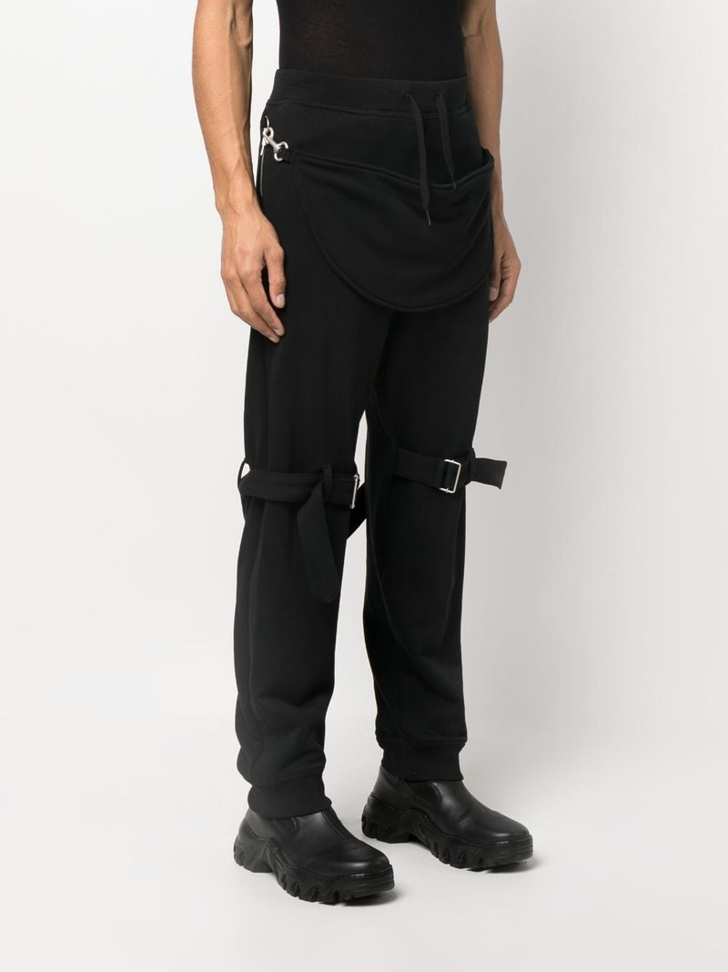 buckled layered straight trousers 3