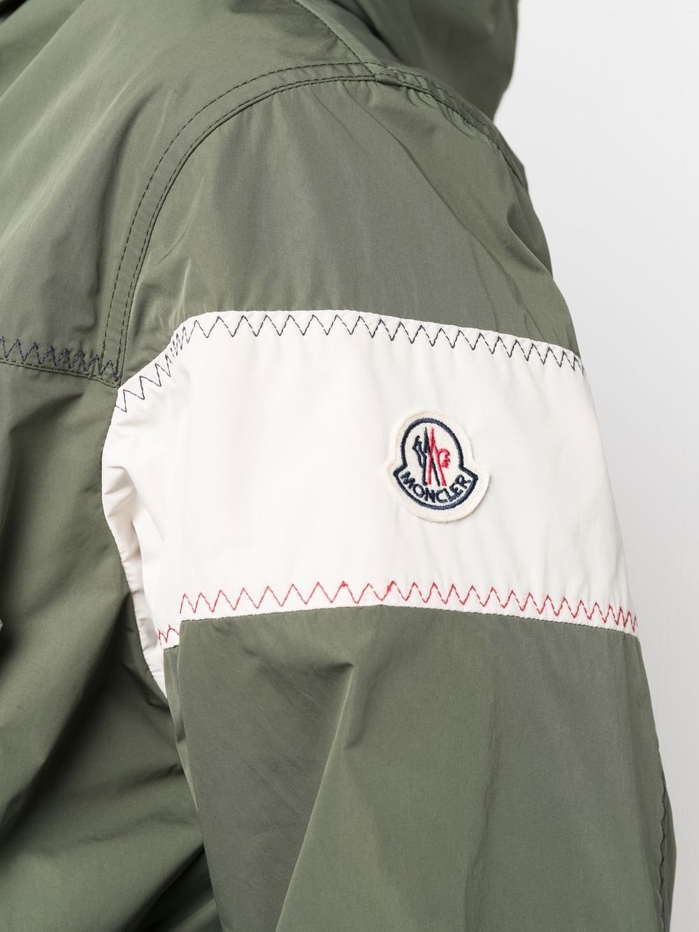 logo patch hooded jacket - 5