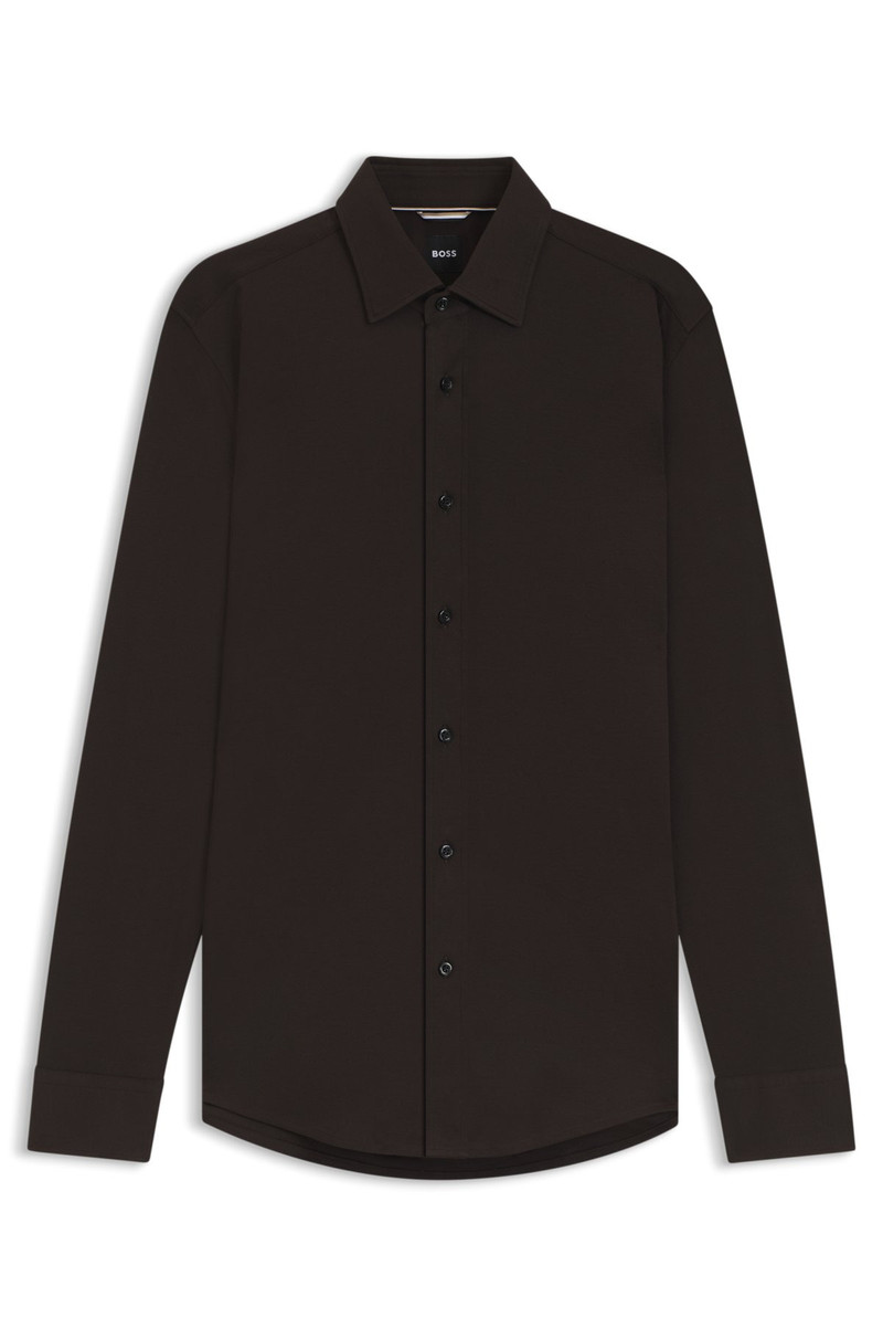 SLIM-FIT SHIRT IN MERCERISED COTTON 1