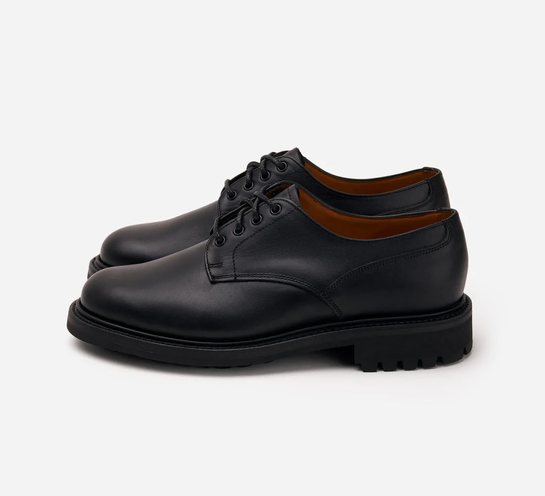 Lug Sole Derby - Black Waxy Leather - 1