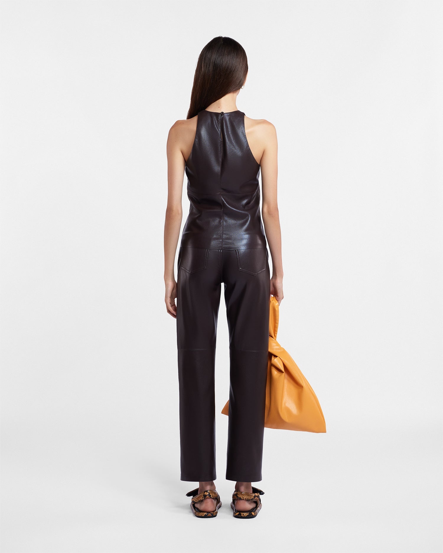 Okobor™ Alt-Leather Sleeveless Top - 4