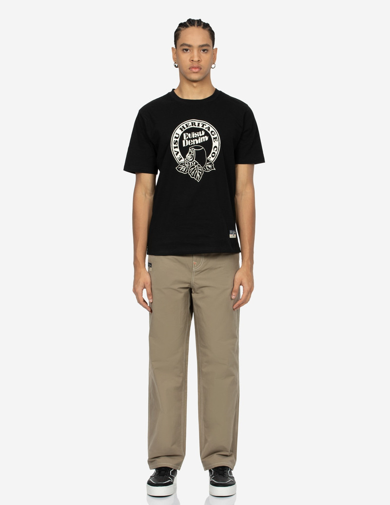 EVISU HANAFUDA DARUMA PRINT STRAIGHT FIT PANTS outlook