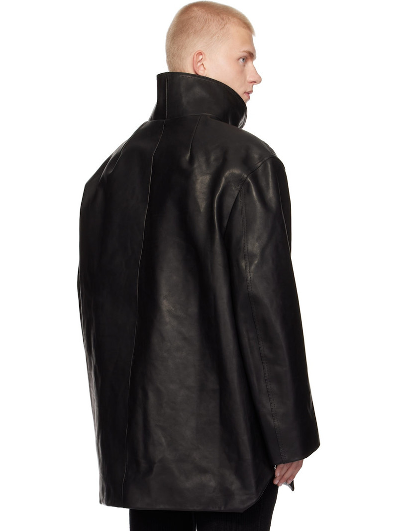 Black Porterville Mountaineering Smock Leather Jacket 3