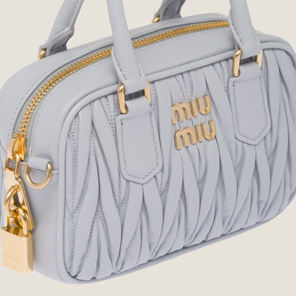 Matelassé nappa leather top-handle bag - 7