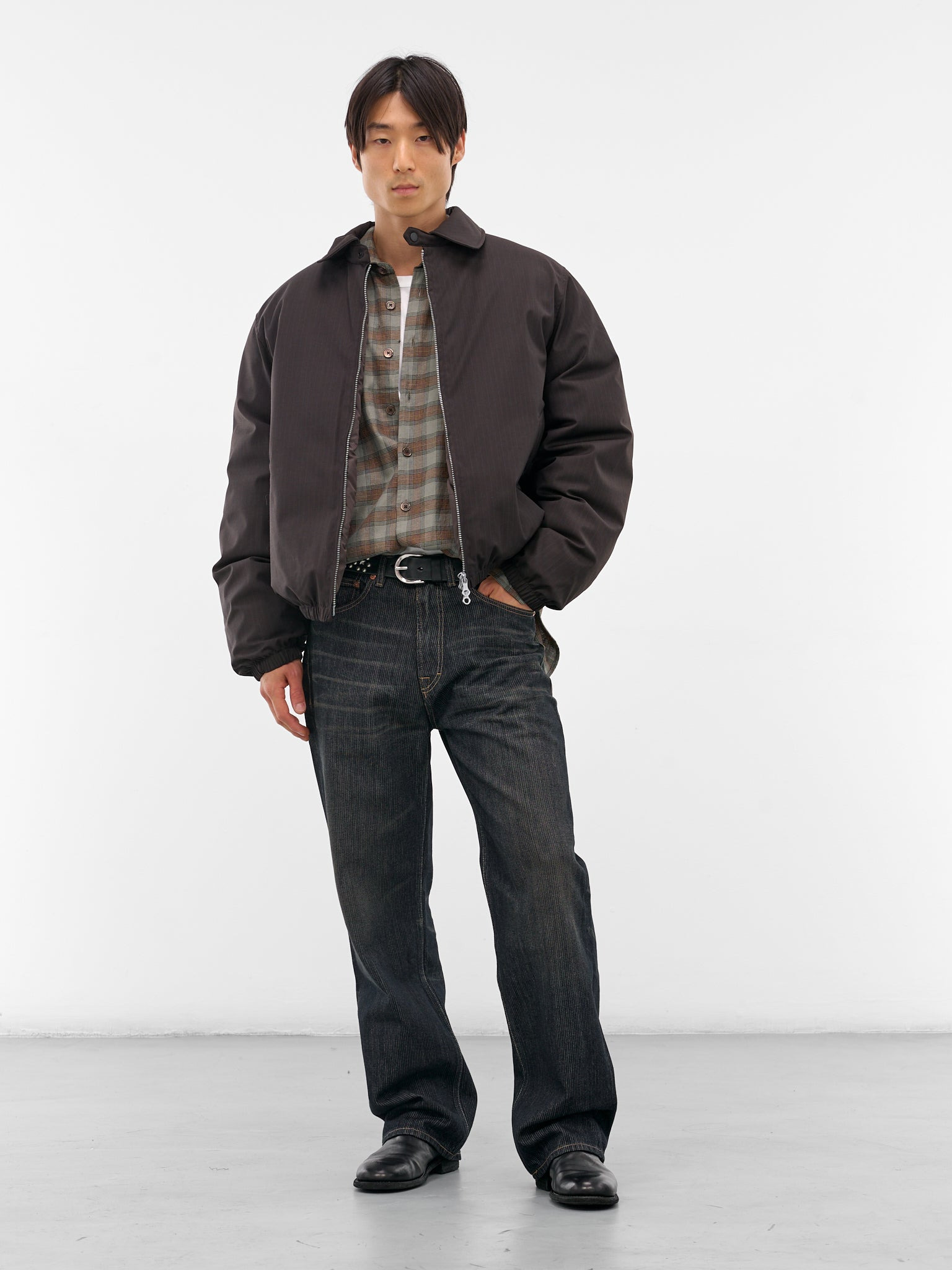 Our Legacy Avenue Puffa Churchill Stripe Membrane Wool - M4251BC 