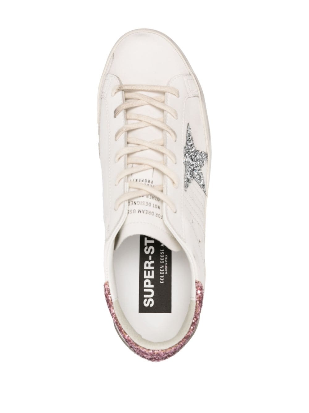 Super-Star glittered leather sneakers - 4