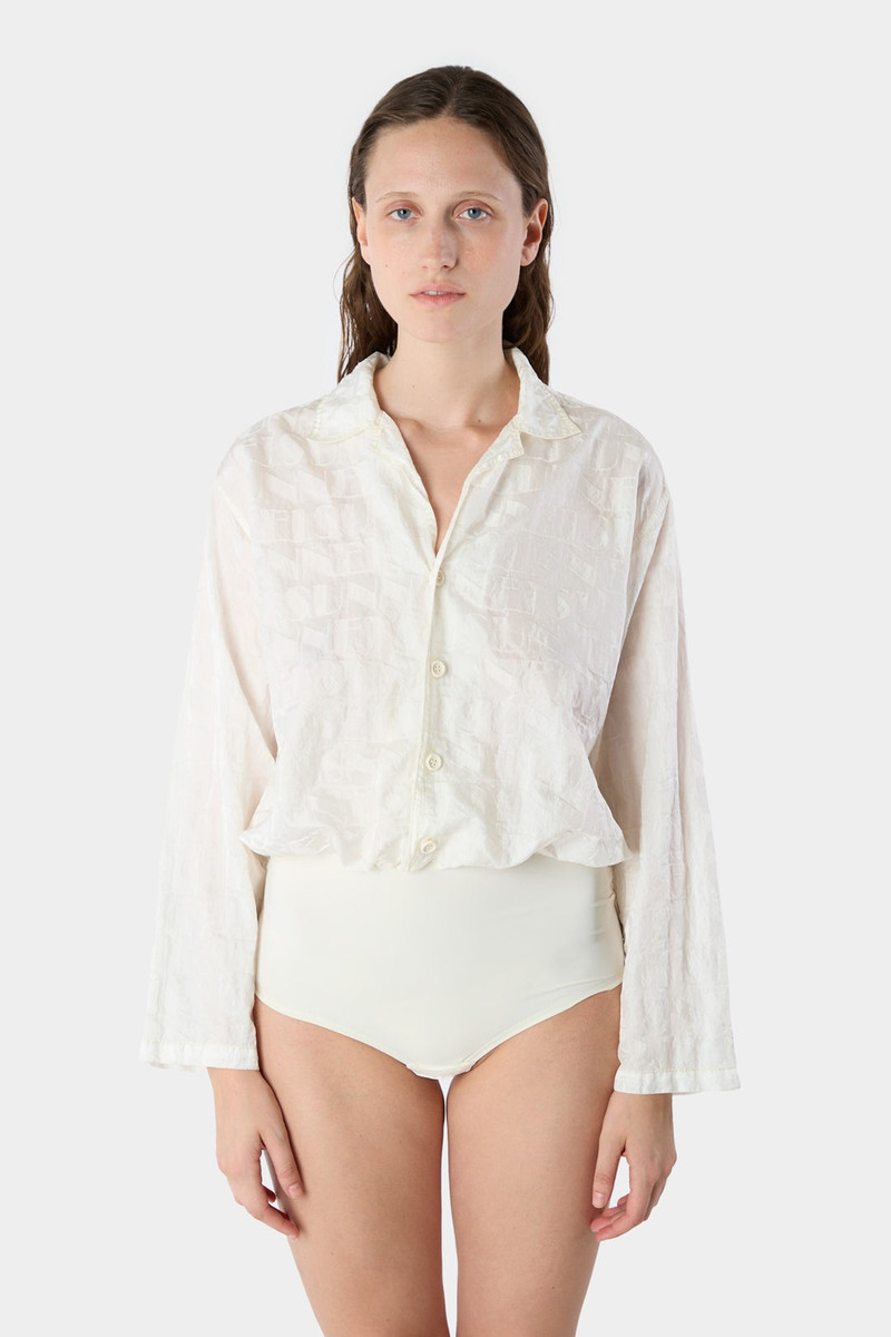 ALLOVER BODY SHIRT / cream 1