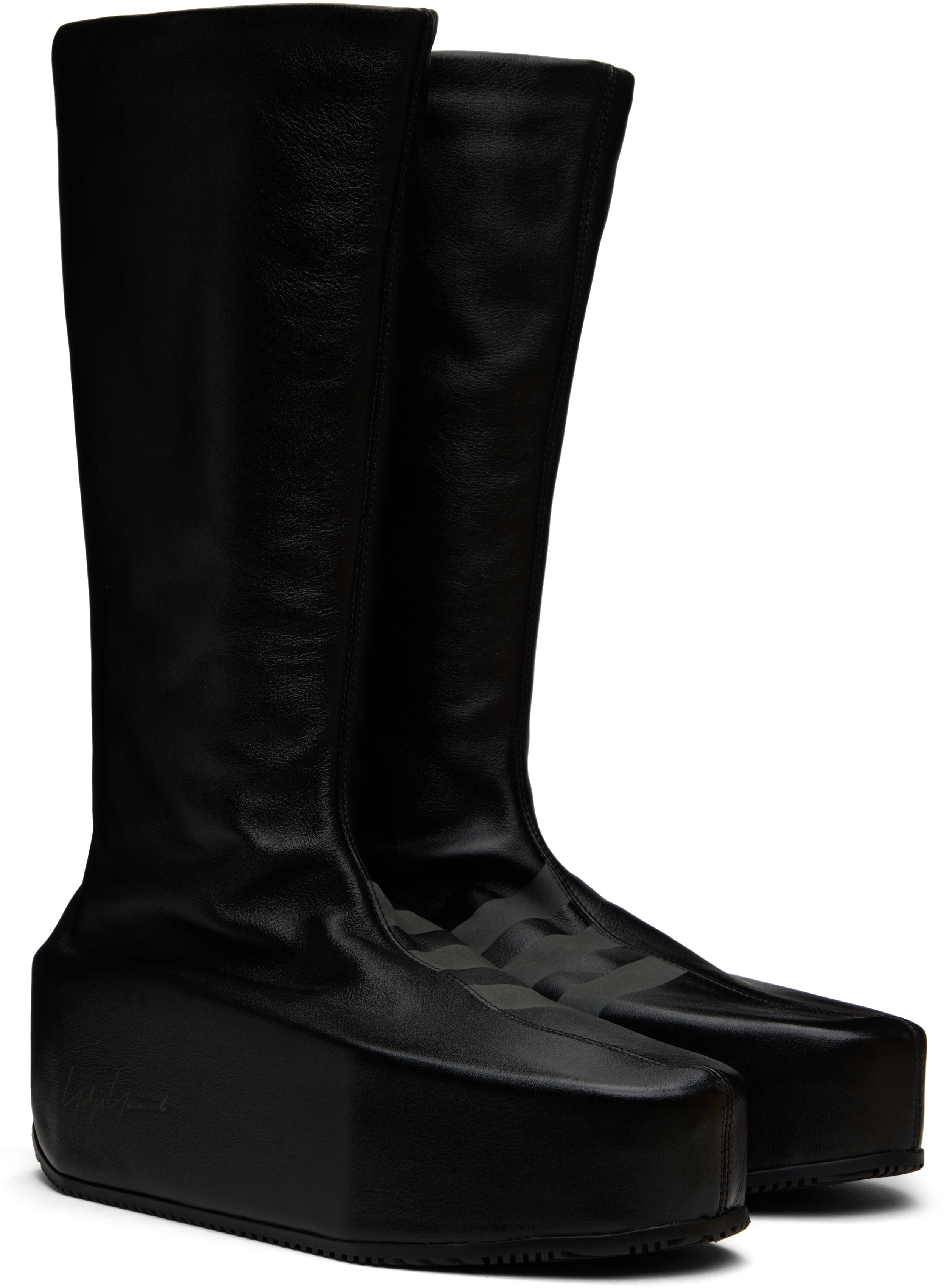 Black Kyasu Overboot Tall Boots - 4