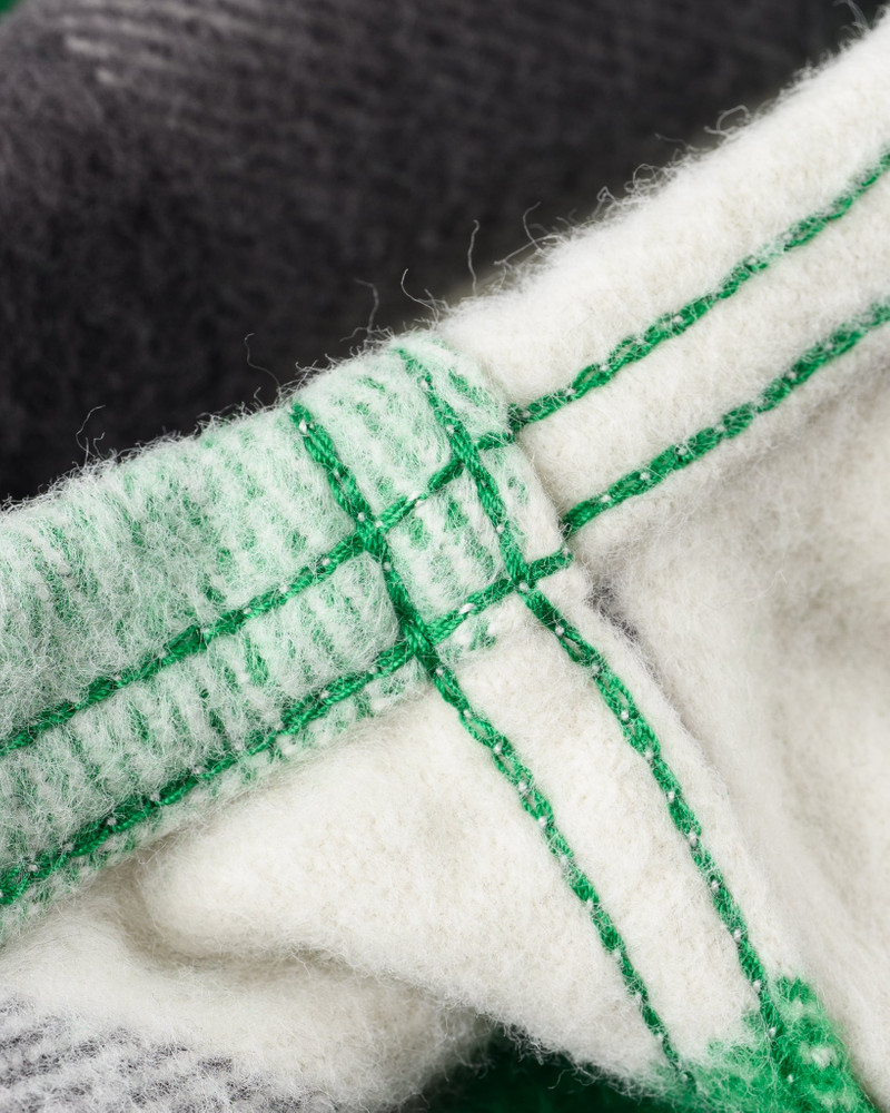 ULTRA HEAVY FLANNEL VINTAGE CHECK WORK OVERSHIRT - GREEN 17