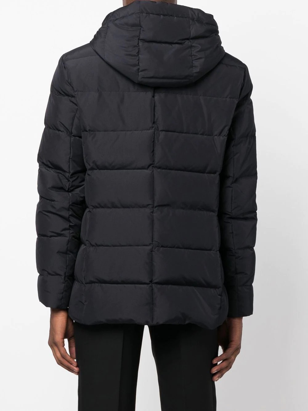 padded hooded down jacket - 4