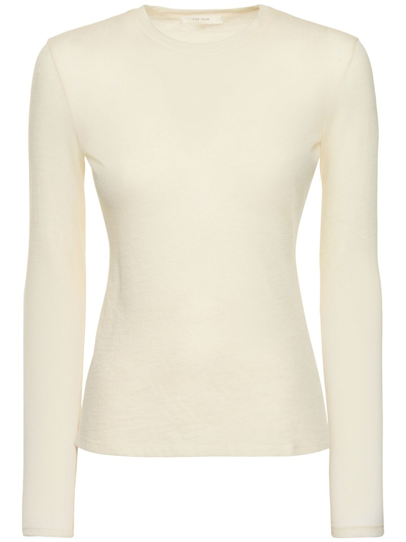 Iverness cashmere long sleeve top - 1