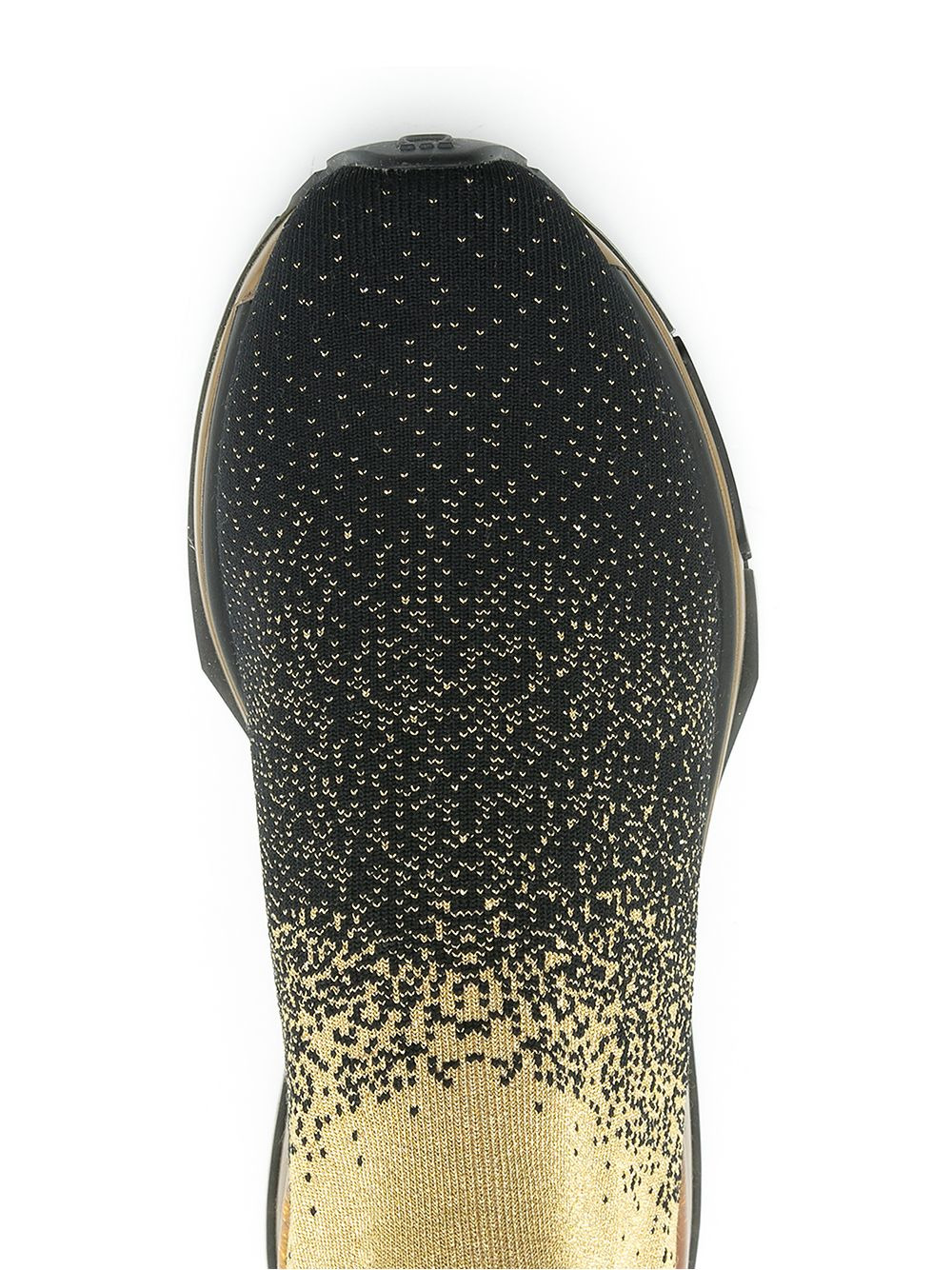 metallic sock sneakers - 4