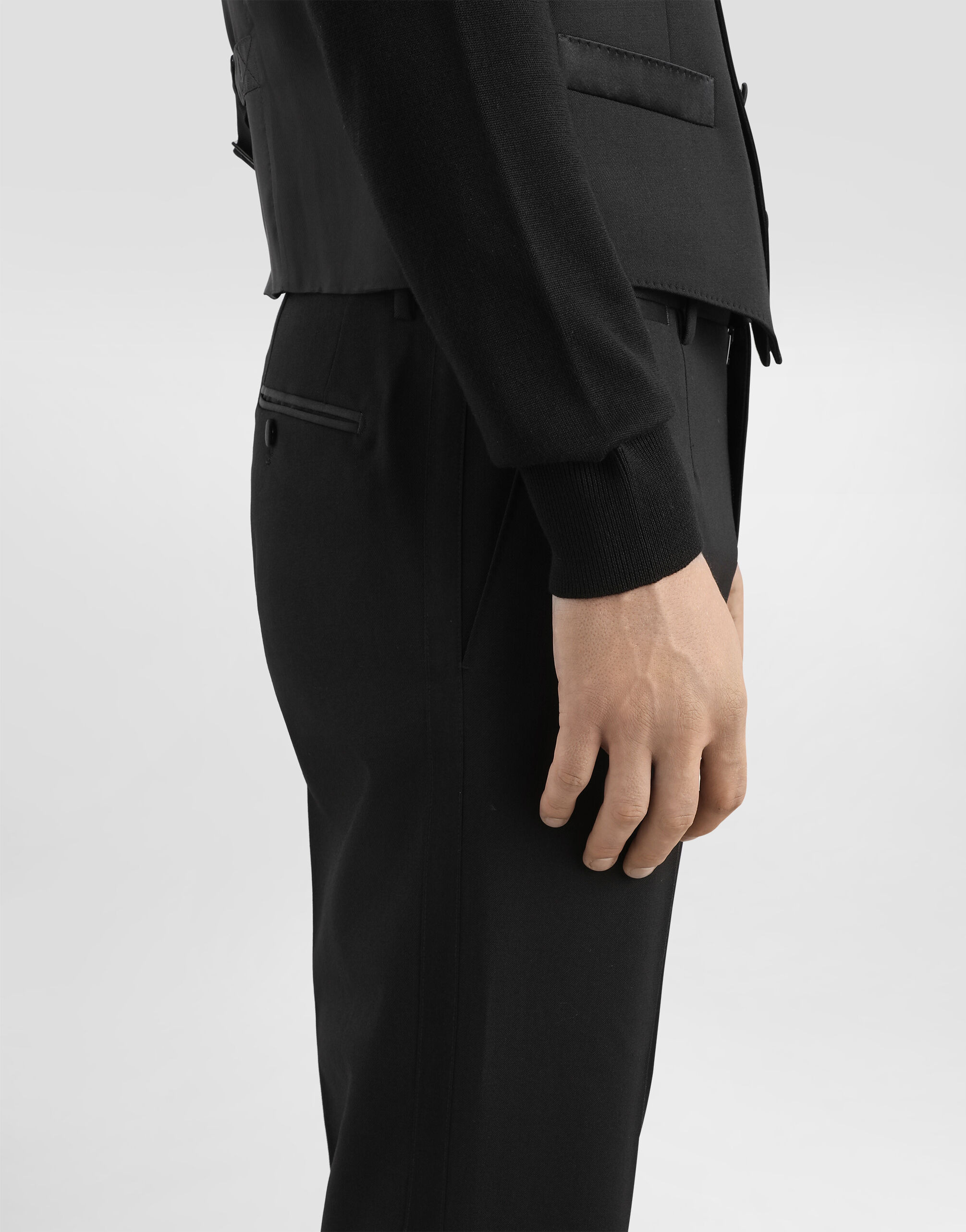 Three-piece Sicilia-fit suit in stretch wool - 6