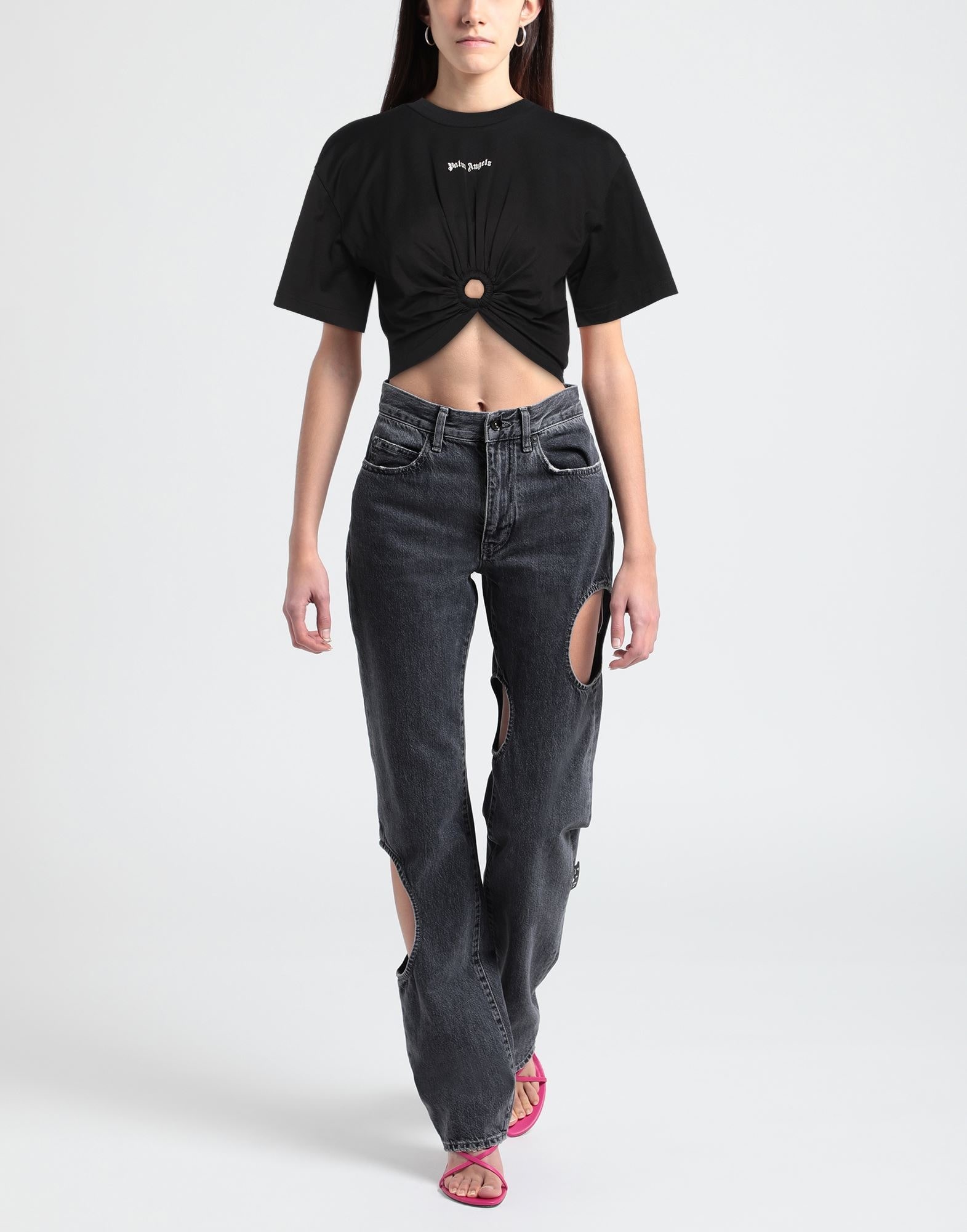 Black Women's Crop Top - 2