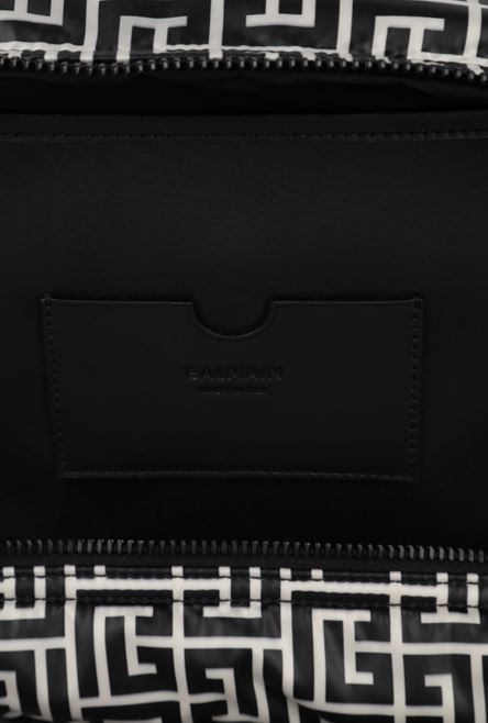 Nylon travel bag with bicolor Balmain monogram - 4