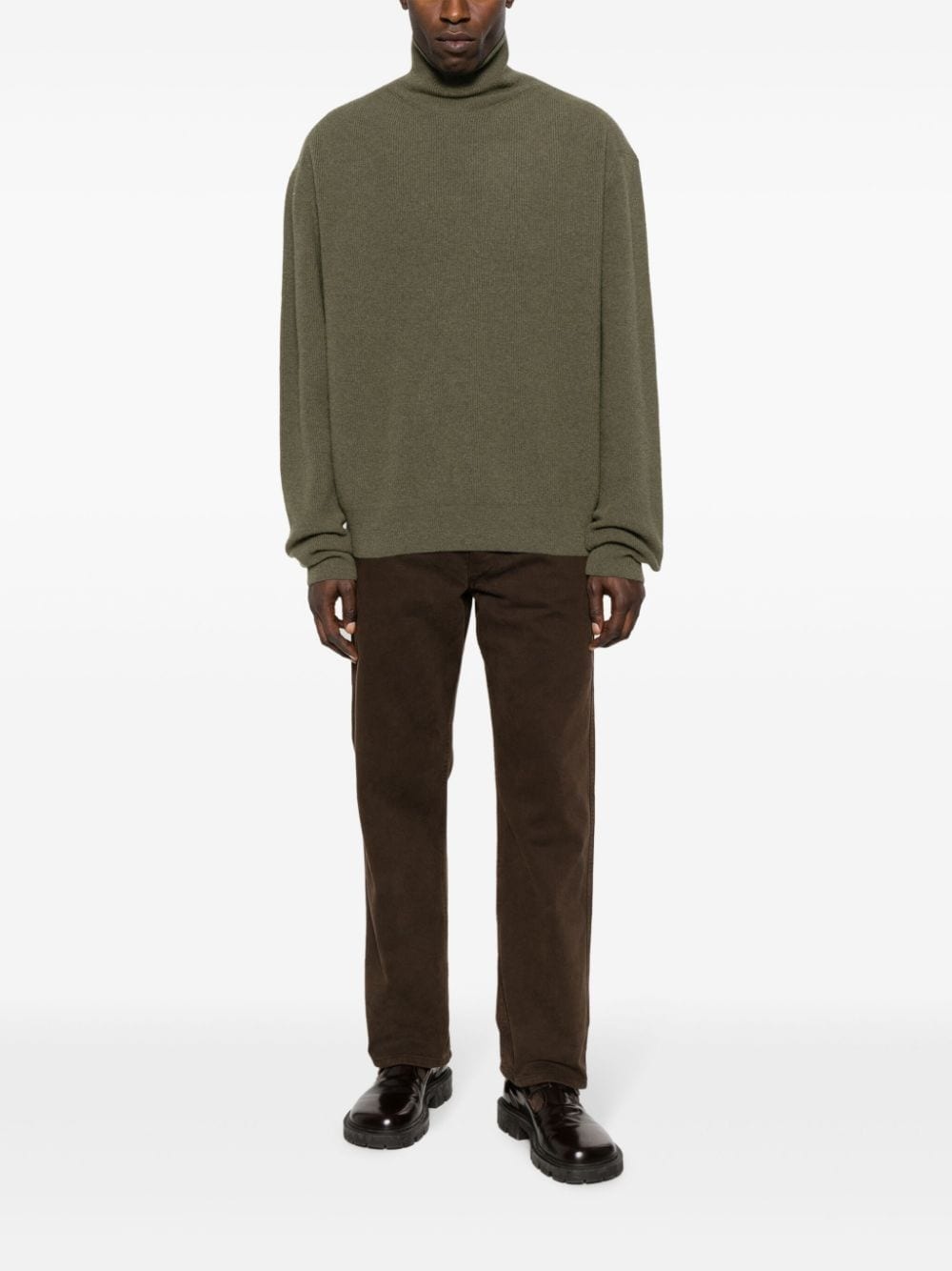 ribbed roll-neck jumper - 2