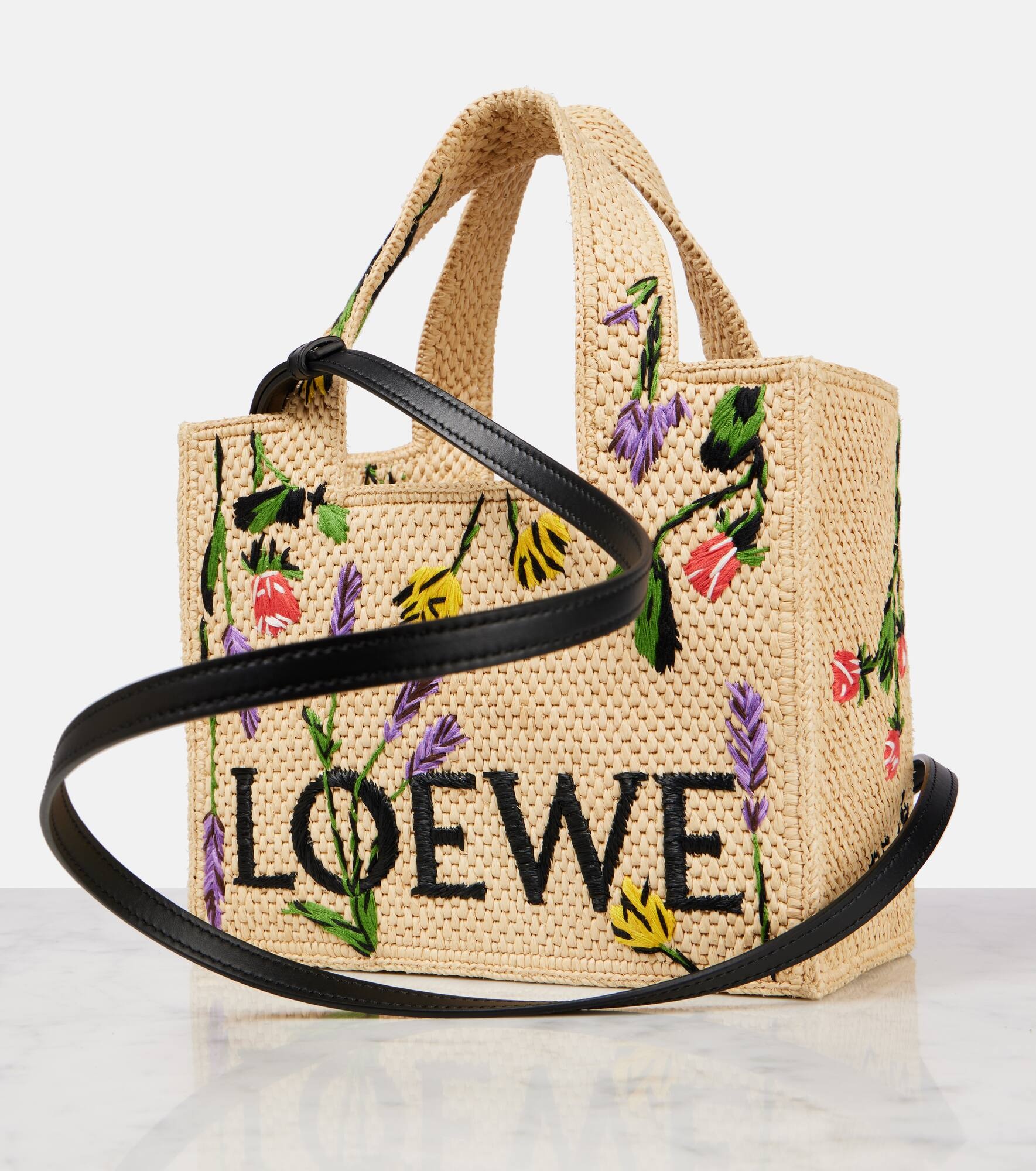 Paula's Ibiza Loewe Font Small tote bag - 6