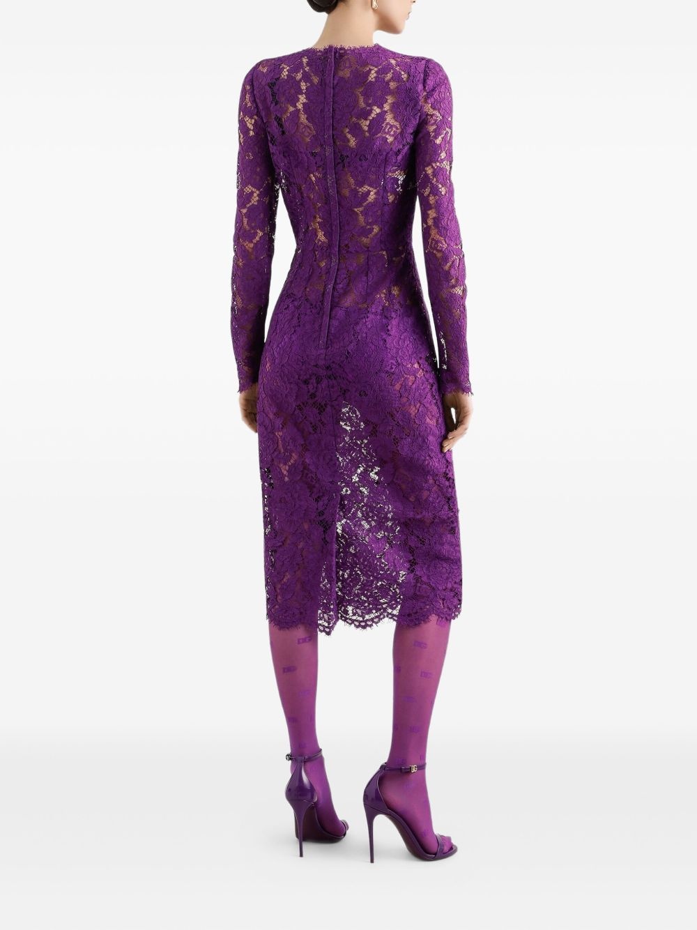 Cordonetto lace dress - 3