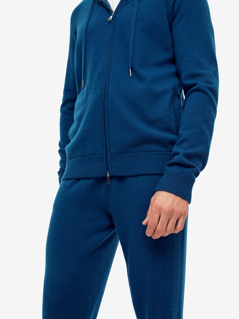 Men's Hoodie Finley Cashmere Ocean Blue - 7