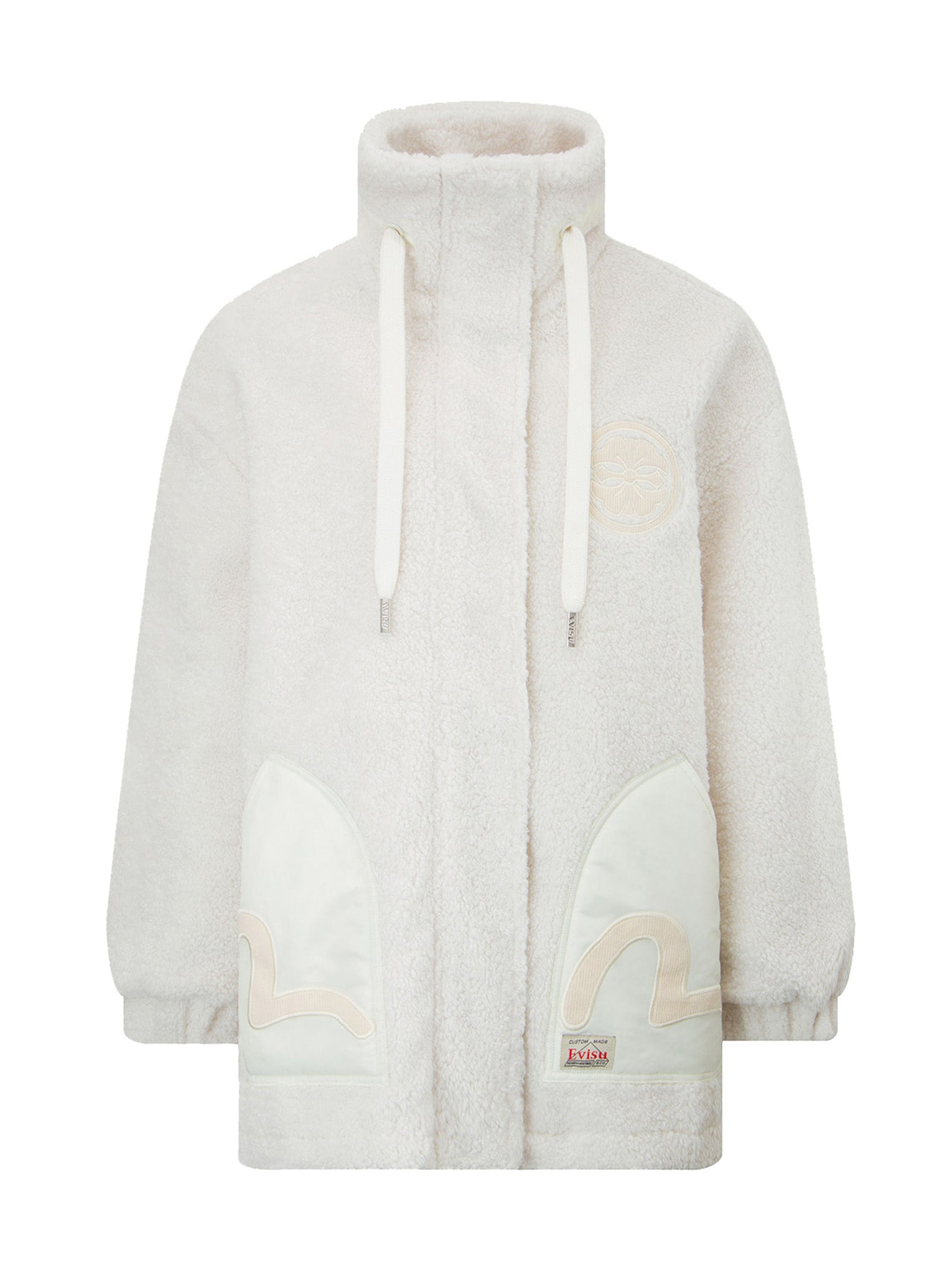 CORDUROY BLOCKED ZIP-UP SHERPA COAT - 10