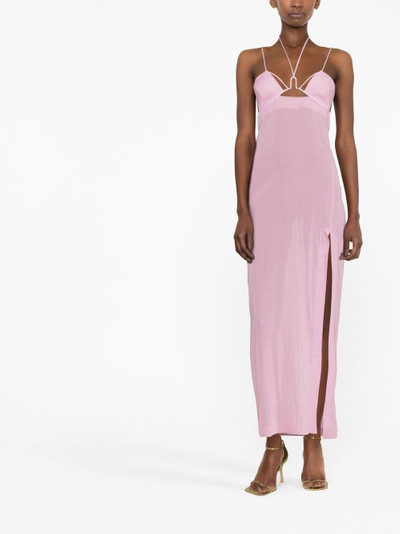 NENSI DOJAKA cut-out semi-sheer maxi dress outlook