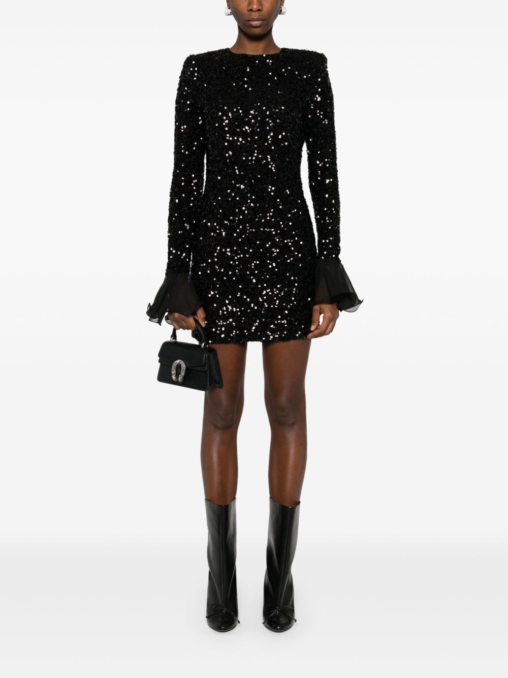 sequinned mini dress - 2