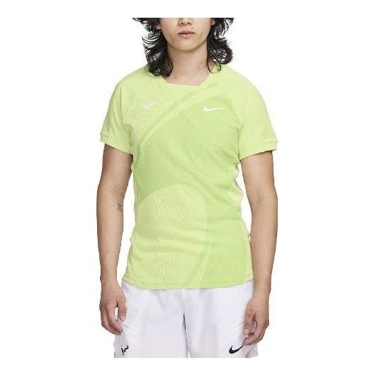 Nike Dri-Fit Rafa Short-Sleeve Tennis T-Shirts 'Action Green' DV2878-313 - 1