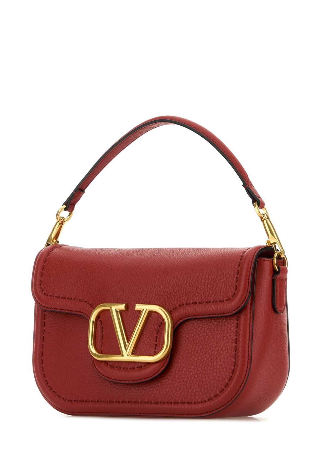 Valentino Garavani Women Red Leather Alltime Shoulder Bag - 2