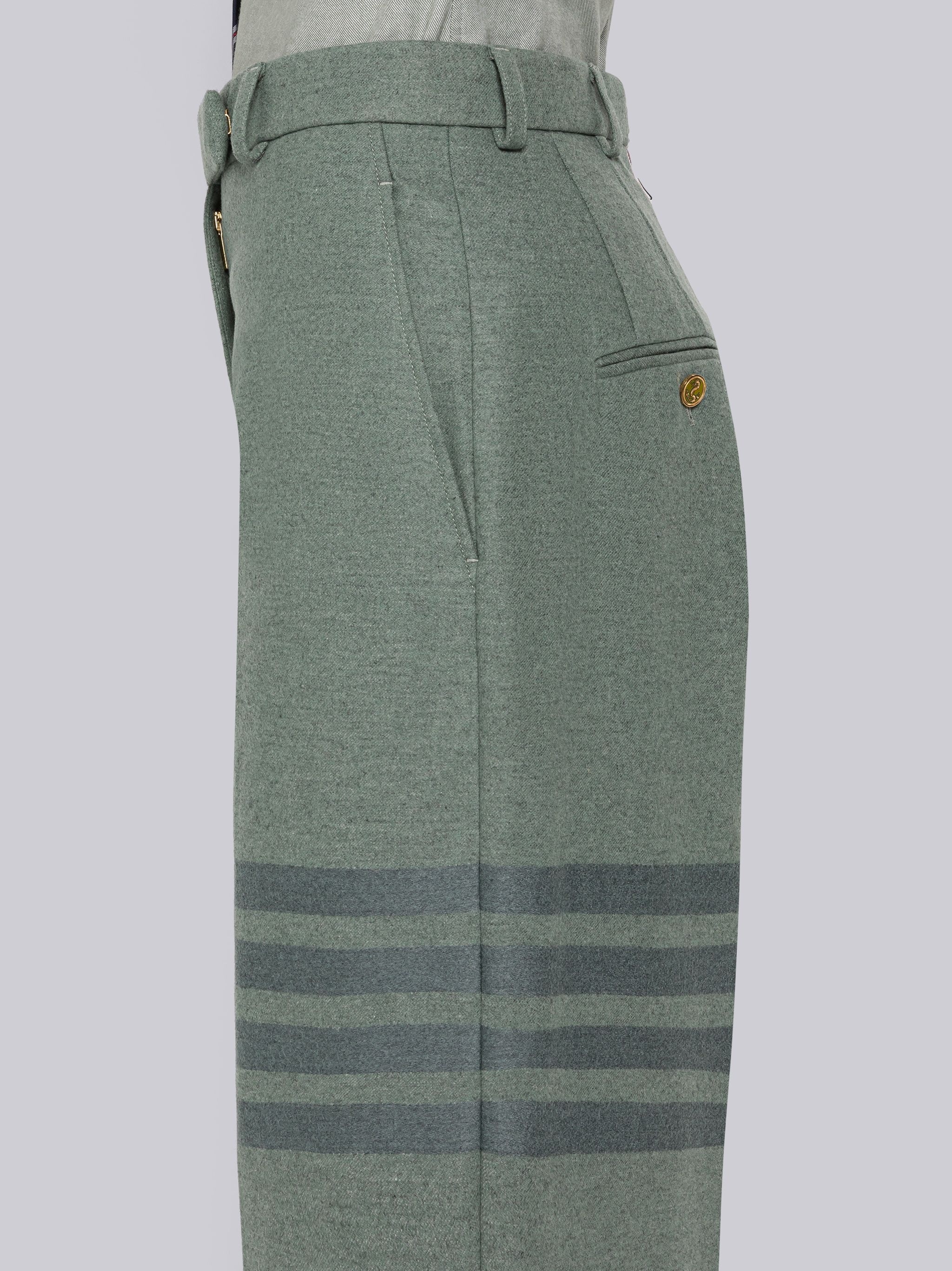 Flannel 4-Bar Straight Leg Trouser - 5