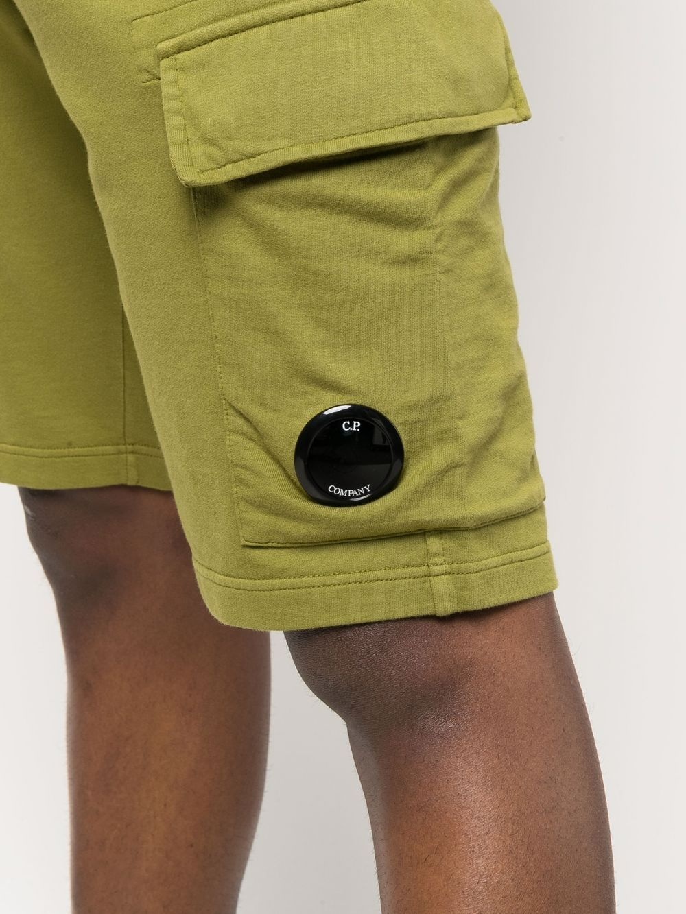 Lens-detailed cotton track shorts - 5