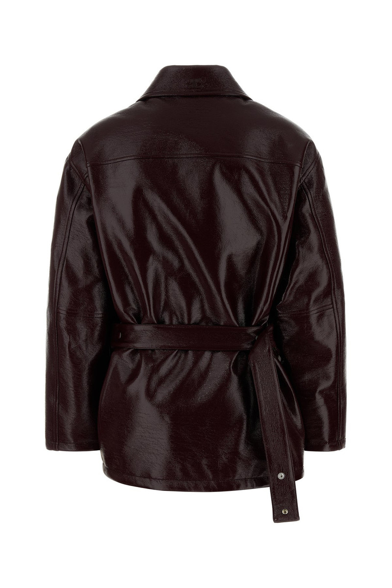 courrèges Grape stretch vinyl padded jacket outlook