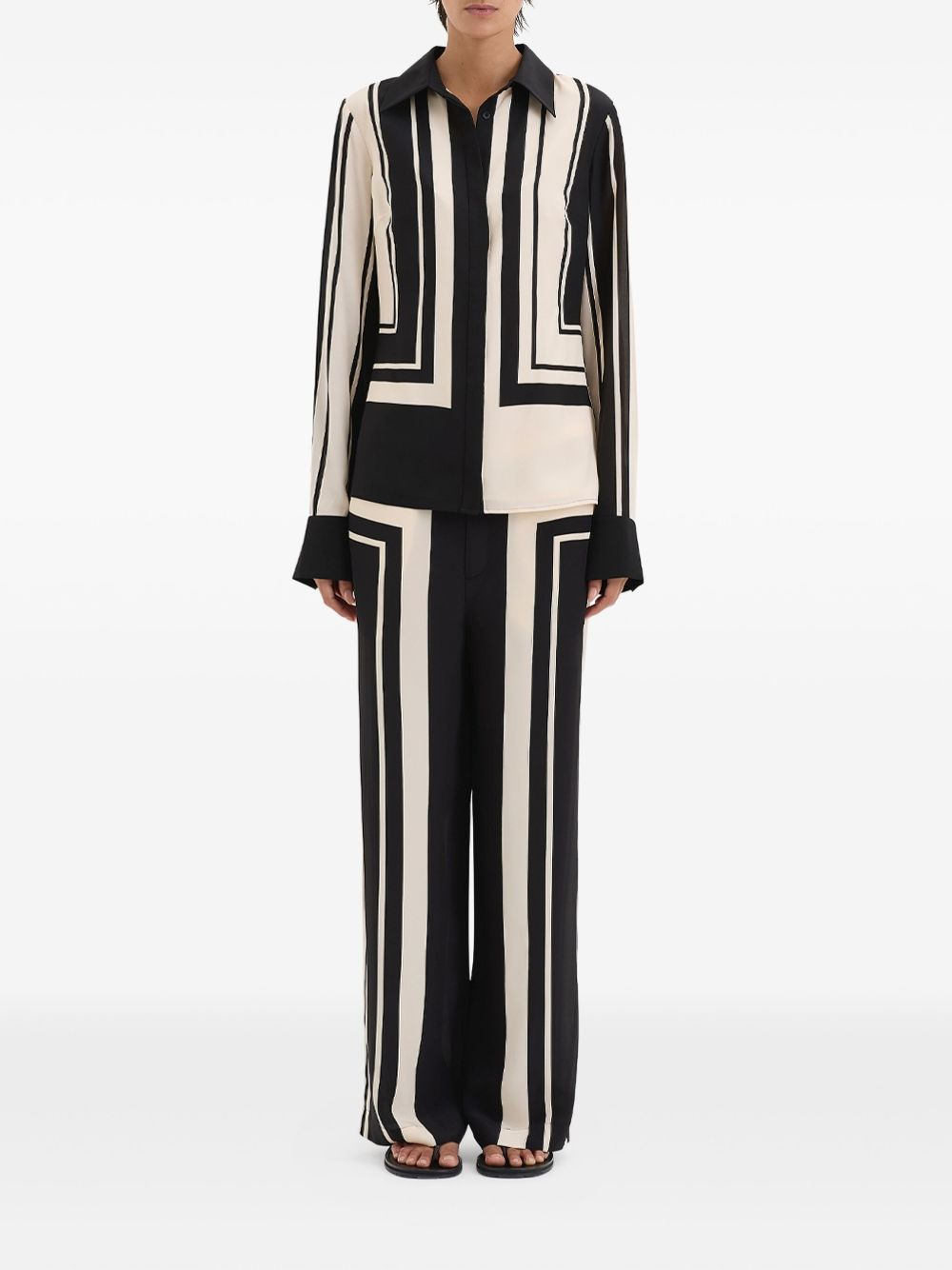 geometric-striped shirt - 2