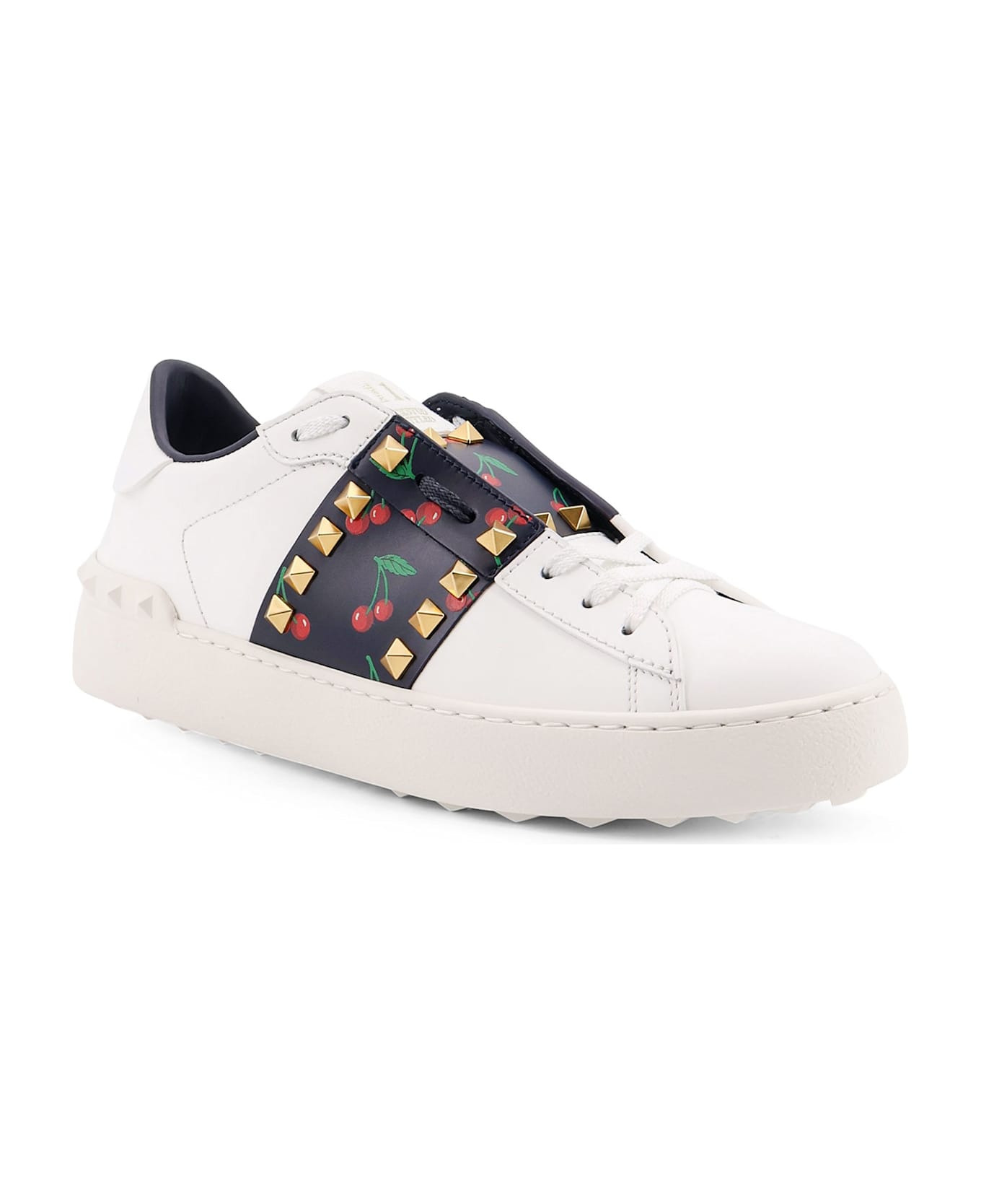 Rockstud Untitled Leather Low-top Sneakers - 2