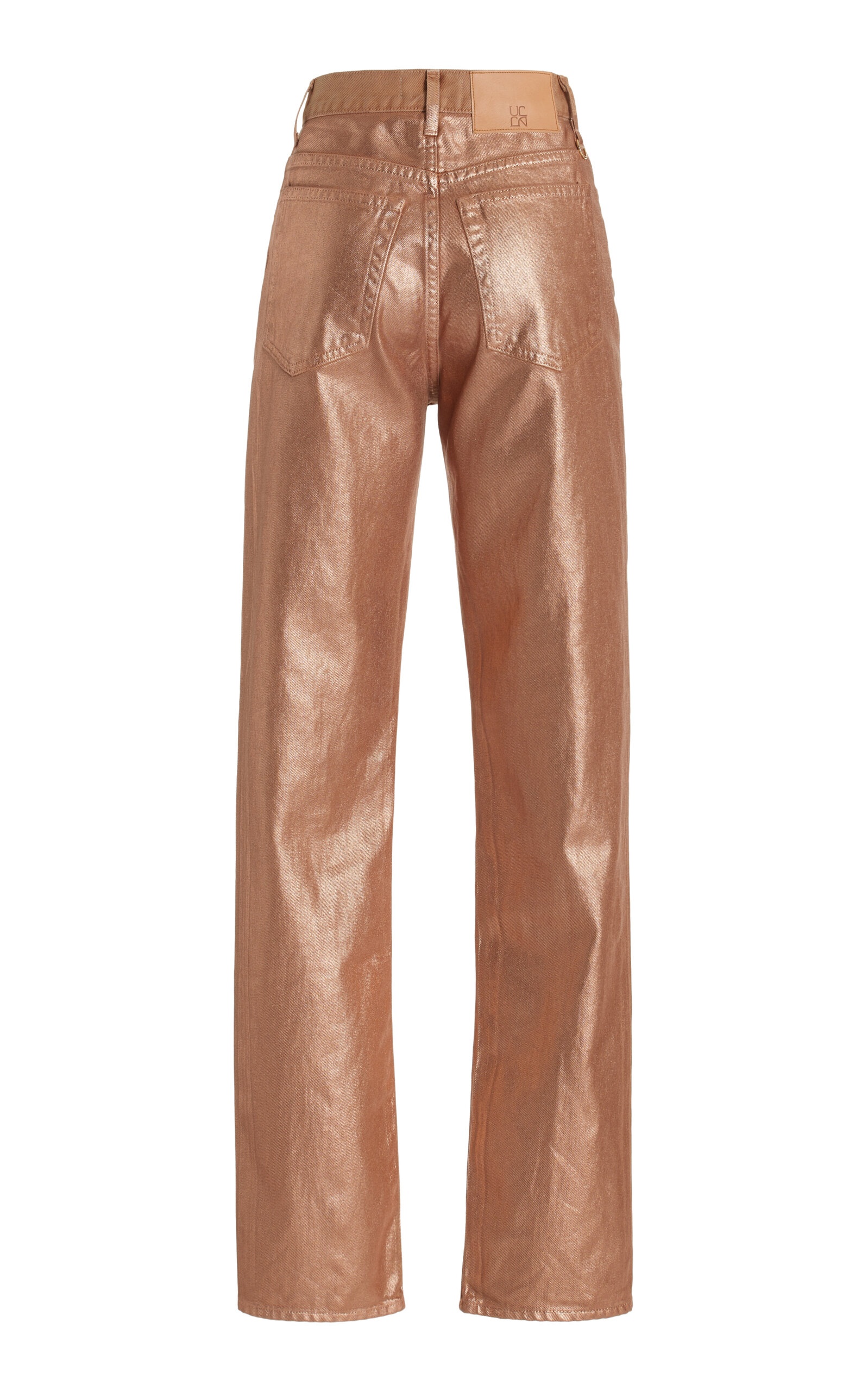 Agnes Coated Rigid High-Rise Slim Jeans metallic - 6