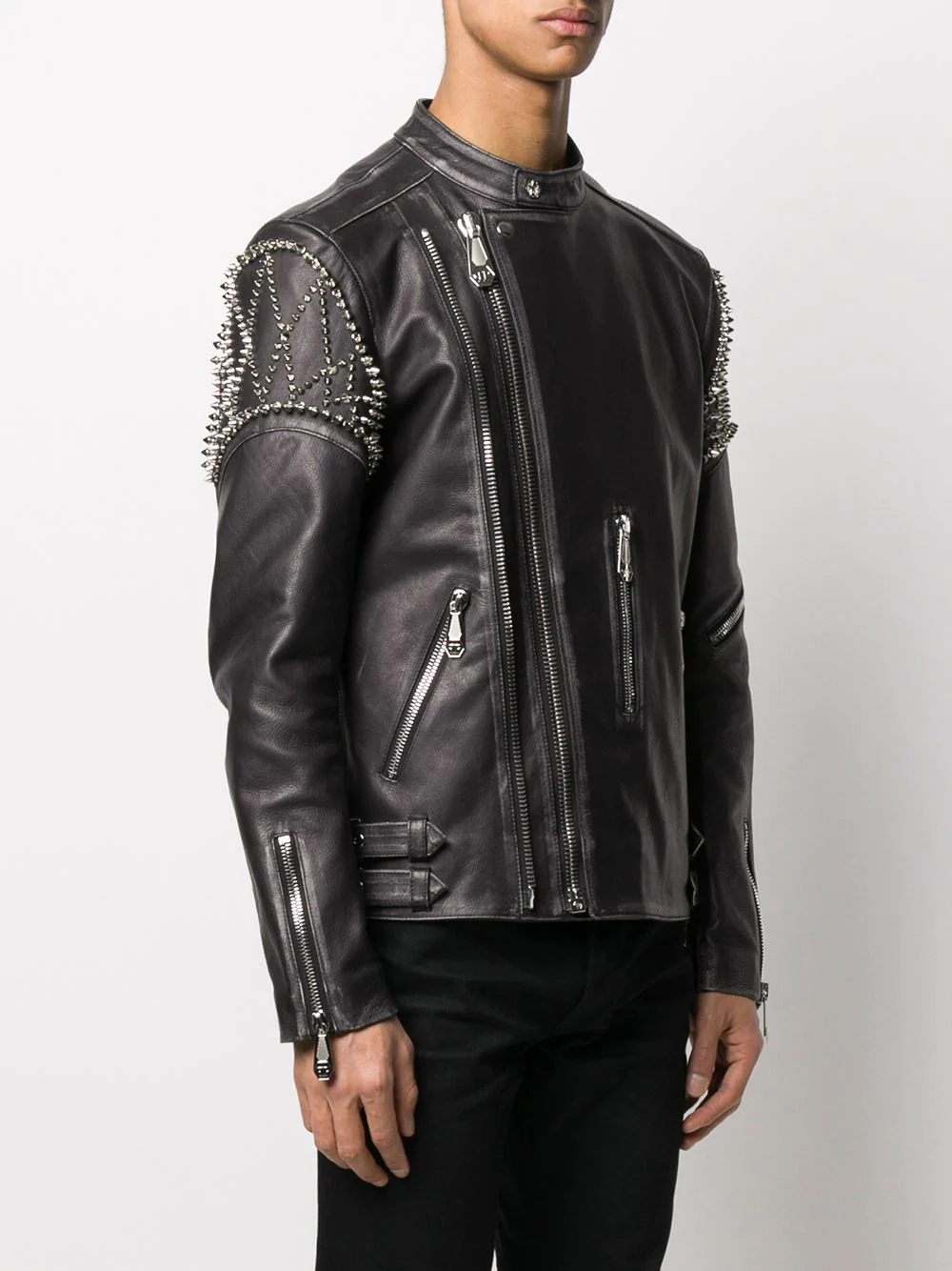 biker Plein jacket - 4