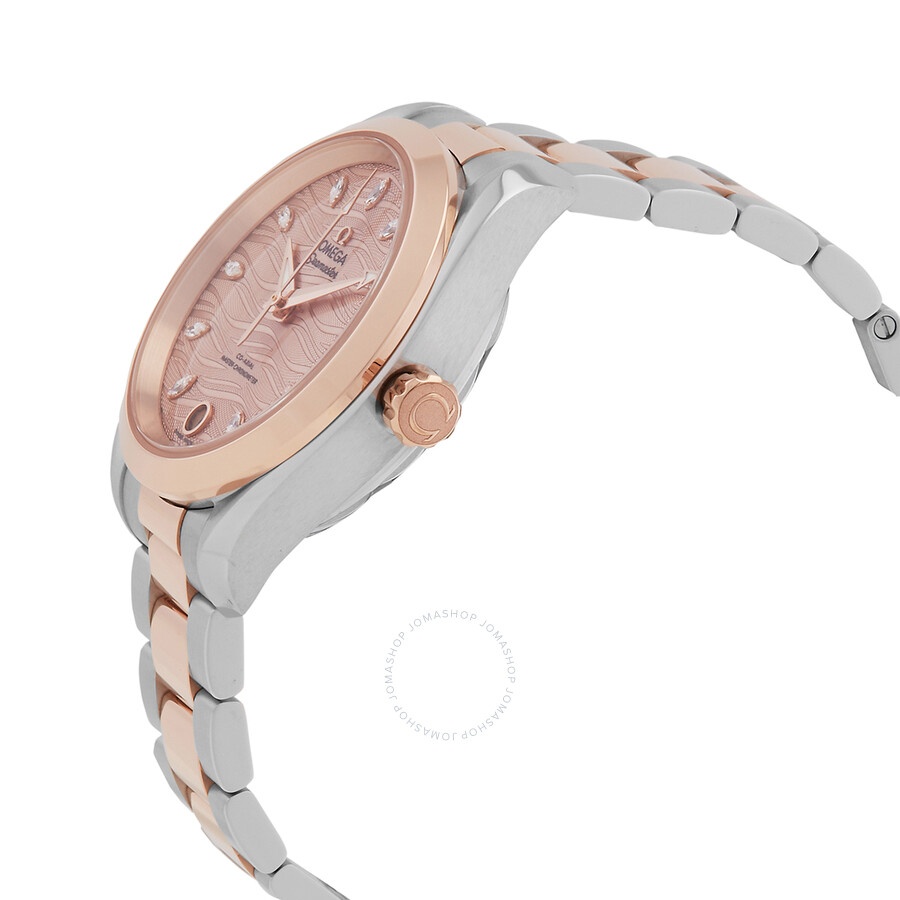 Omega Aqua Terra Automatic Chronometer Diamond Grey Dial Ladies Watch 220.20.34.20.59.001 - 2