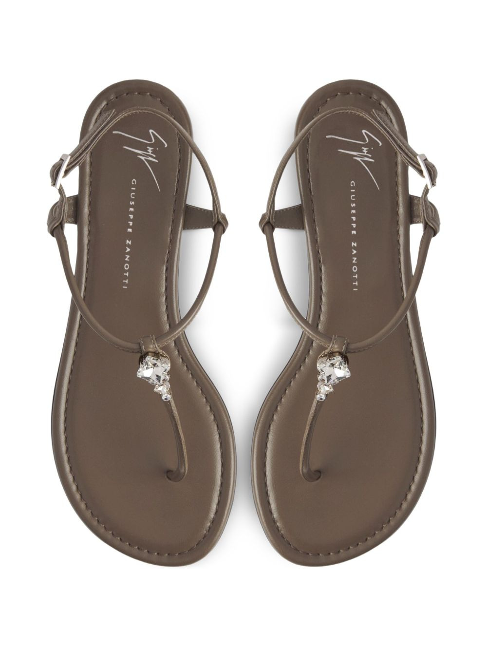 Anyelle rhinestone-embellished flat sandals - 2