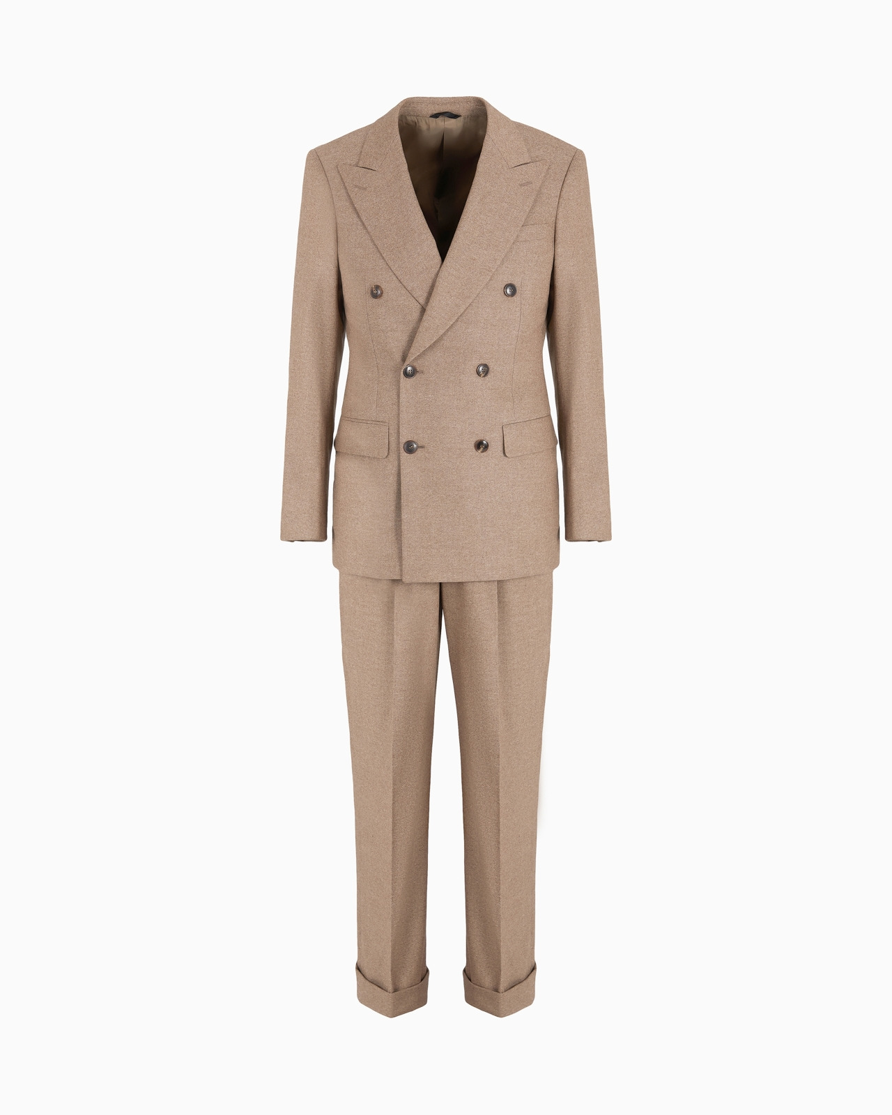 Royal Line double-breasted suit in stretch virgin wool and cashmere - 1