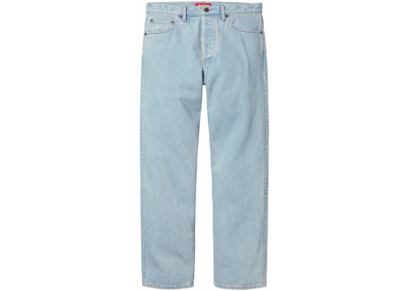 Supreme Regular Jean (FW23) Washed Blue - 1